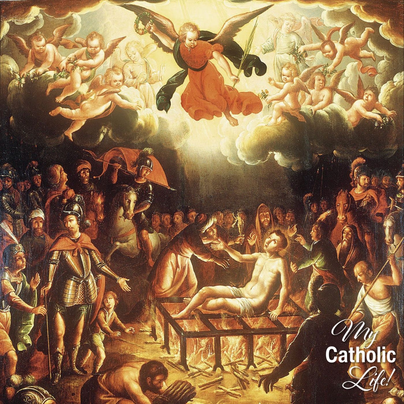 August 10: Saint Lawrence, Deacon and Martyr—Feast episode artwork