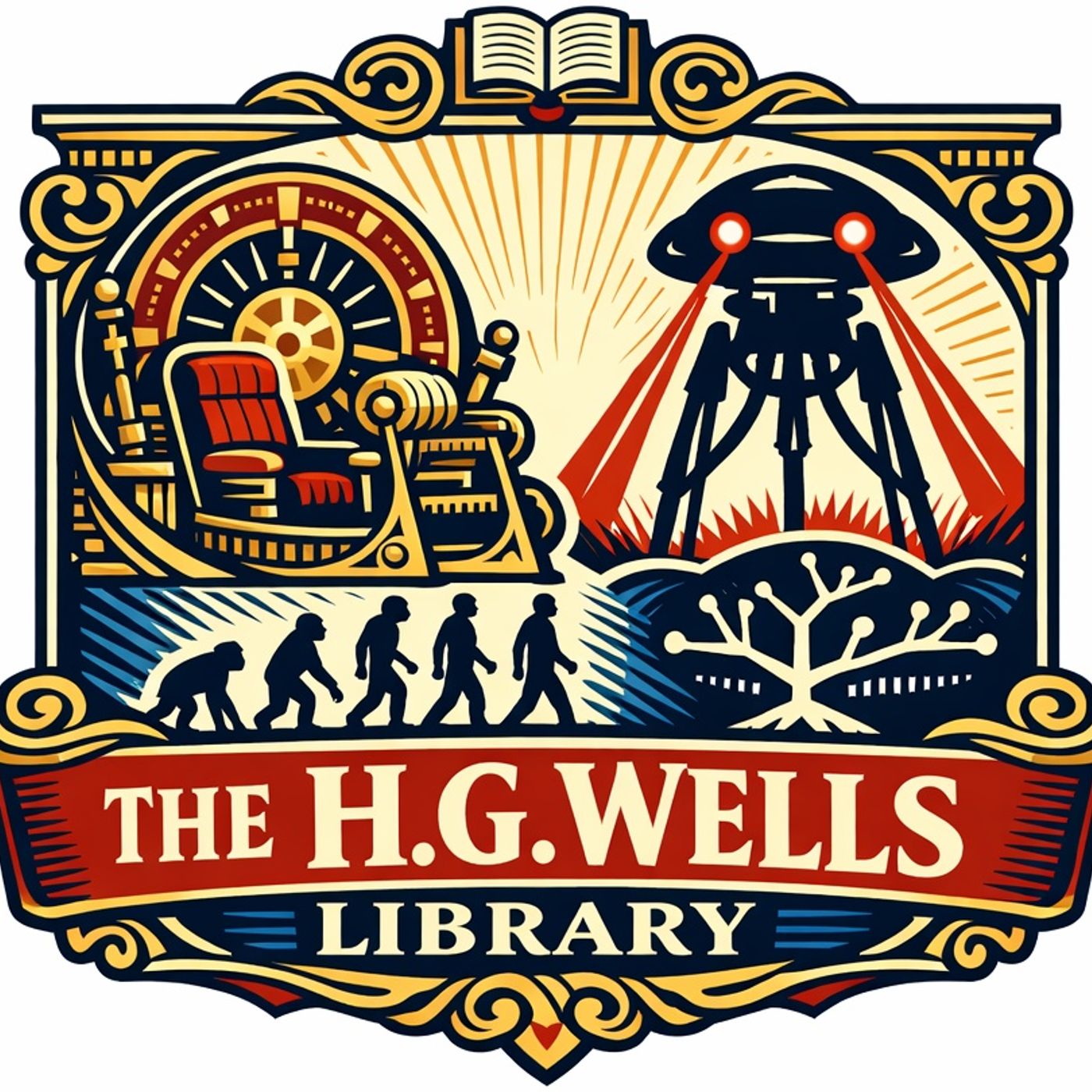 The H. G. Wells Library cover art