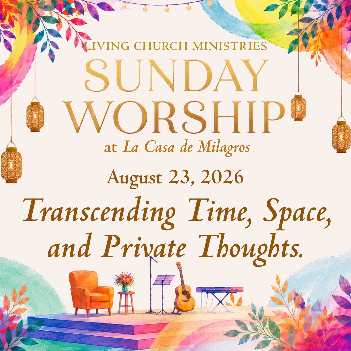 14. Sunday Worship from the Garden of La Casa – "Transcending Time, Space, and Private Thoughts" episode artwork