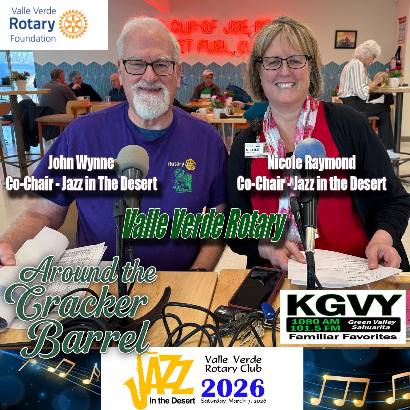 Around The Cracker Barrel - Jazz In the Desert with Valle Verde Rotary (Aired 02/13/2026) episode artwork