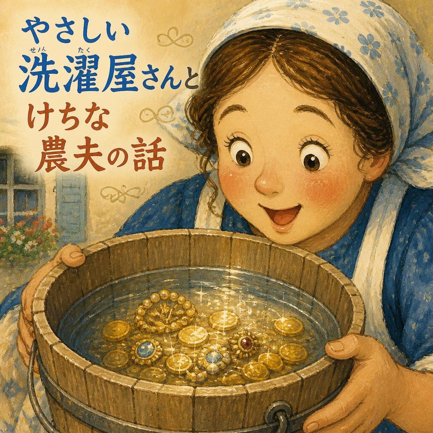 泥だらけの旅人と不思議なバケツ：優しさがつなぐキラキラの奇跡 ｜ 昔話 episode artwork