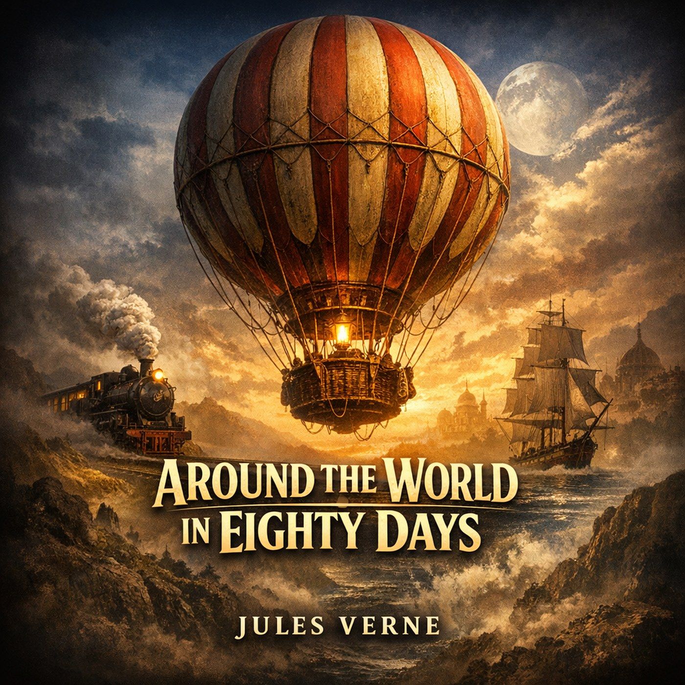 🟡 Around the World in Eighty Days (Alternative Reading) (Full Audiobook) | Jules Verne episode artwork