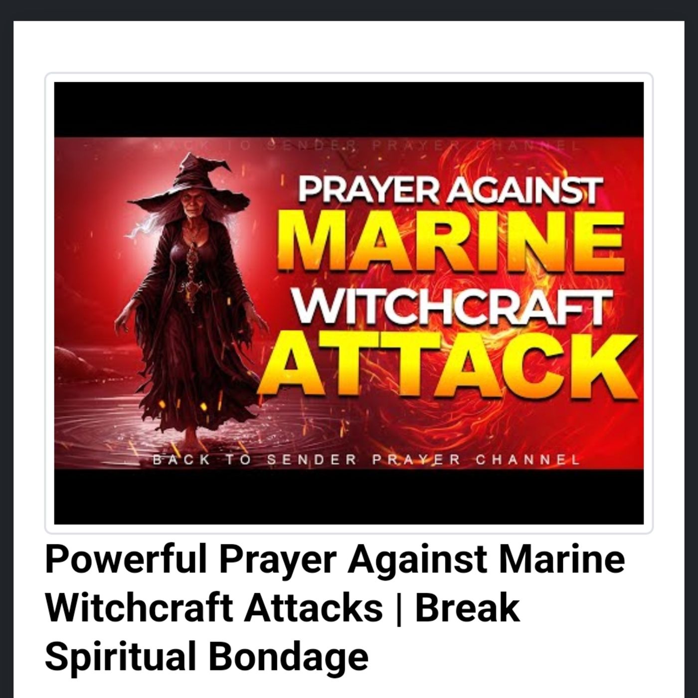Powerful Prayer Against Marine Witchcraft Attacks | Break Spiritual Bondage episode artwork