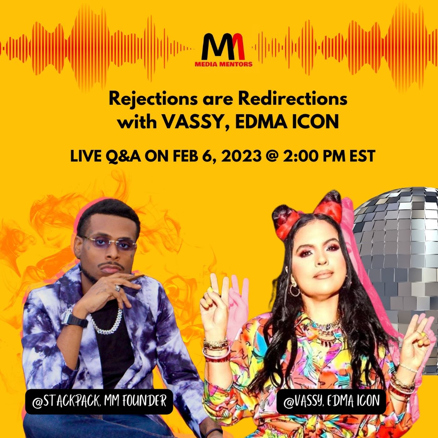 Media Mentors: Vassy Club House Live Interview, Rejections & Redirection episode artwork