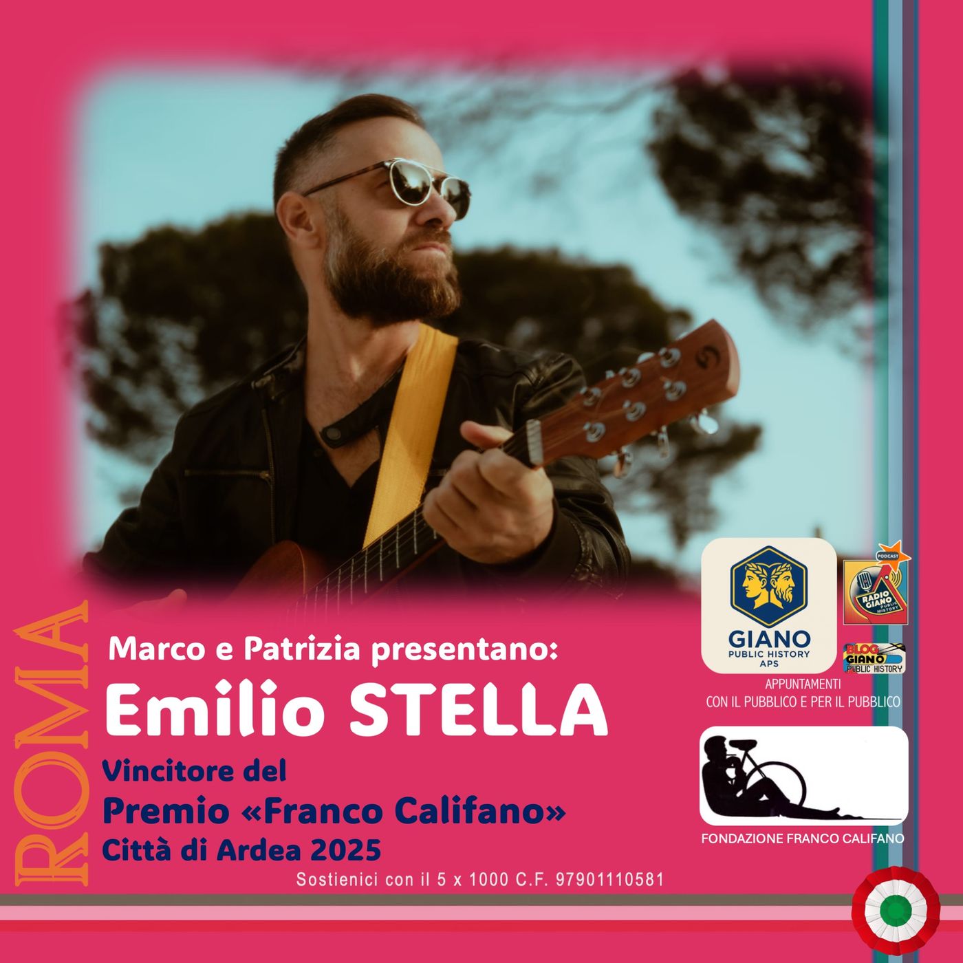 Emilio STELLA  Vincitore del  Premio «Franco Califano» Città di Ardea 2025