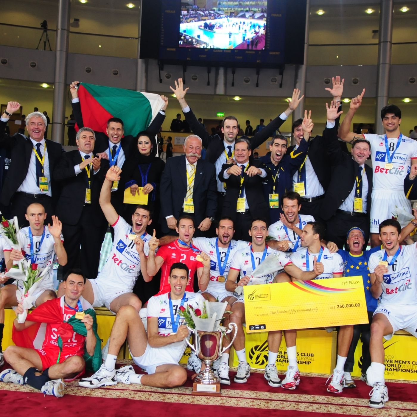 Da Radio Dolomiti: ultimi punti Finale Mondiale per Club 2009 - Trento-Belchatow 3-0