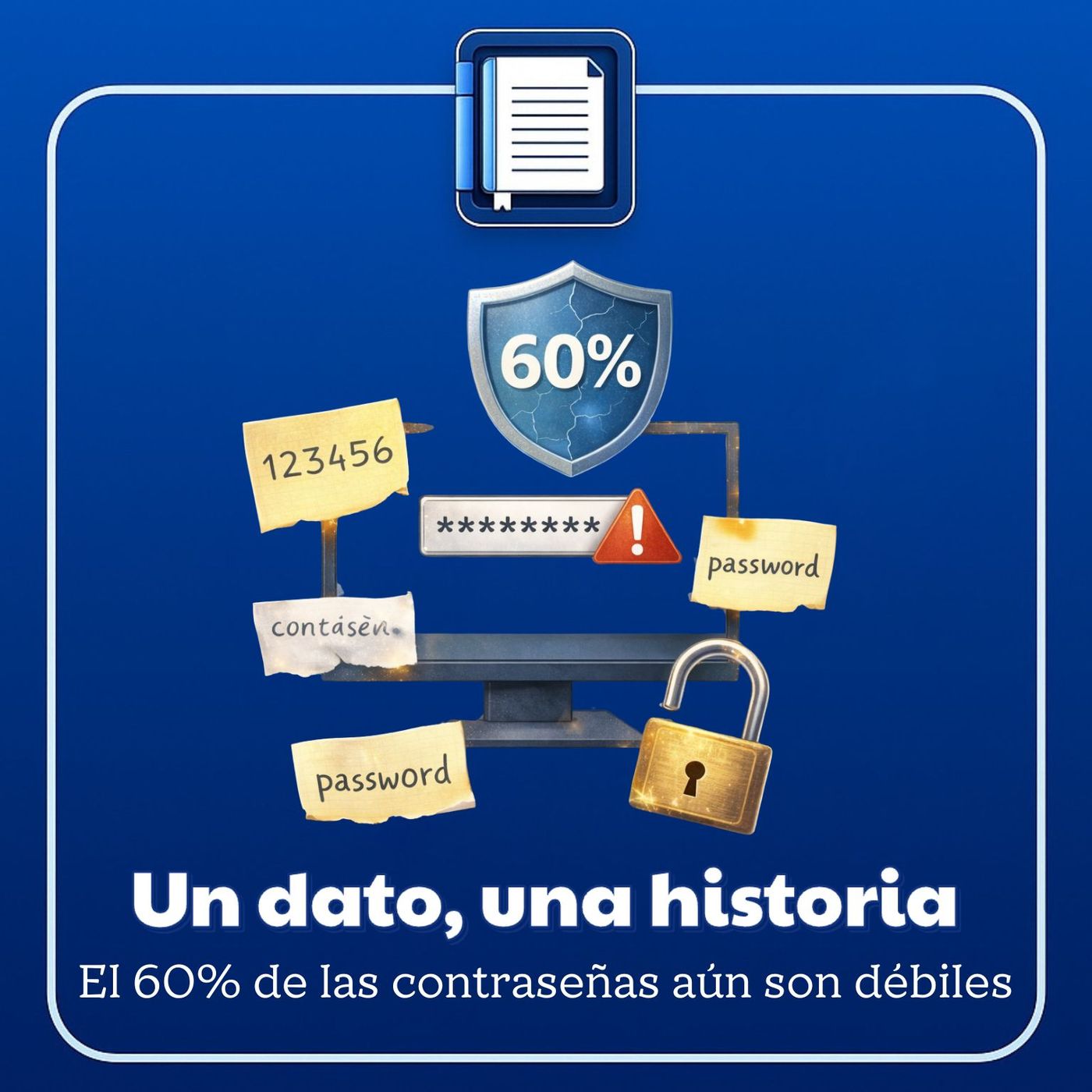 Un dato, una historia. El 60% de las contraseñas aún son débiles episode artwork