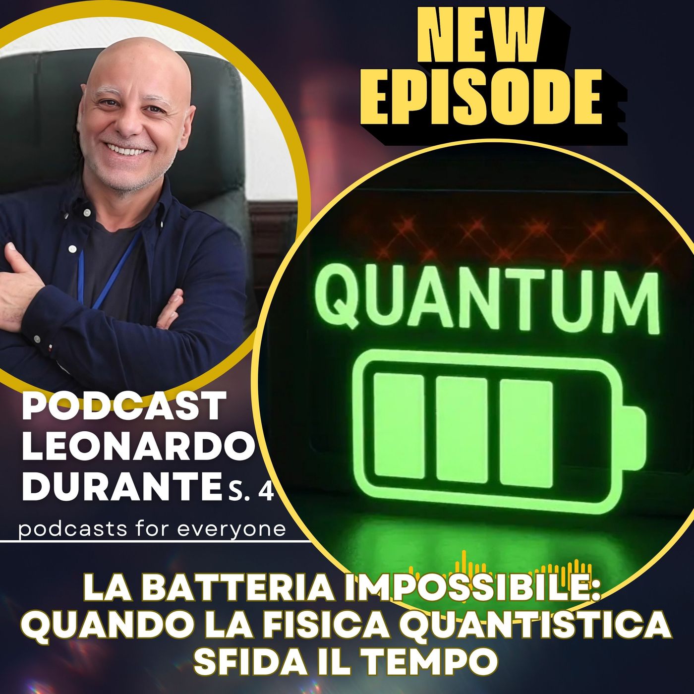Episodio 376 del 19/06/26. La batteria impossibile: quando la fisica quantistica sfida il tempo episode artwork