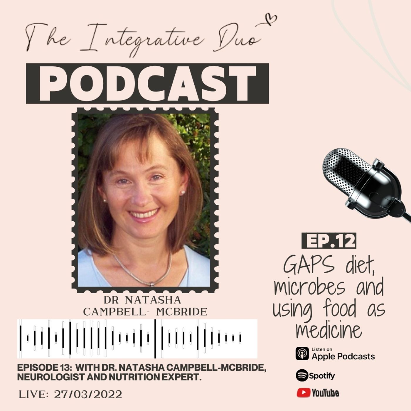 Ep. 13: GAP's diet, microbes and using food as medicine, with Dr Natasha Campbell - McBride Ep. 13: GAP's diet, microbes and using food as medicine, with Dr Natasha Campbell - McBride