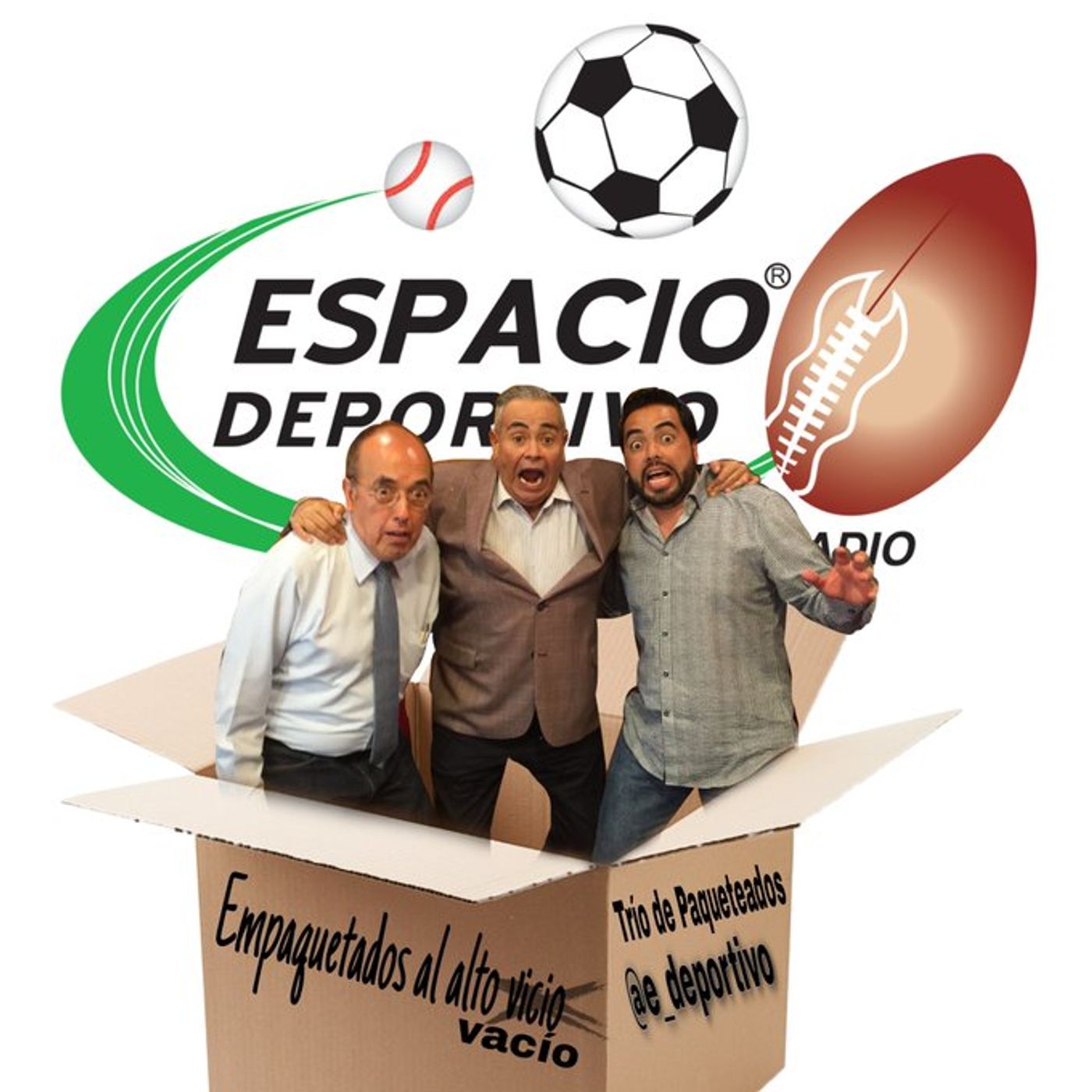 El trio de paqueteados prófugos de las pandemias en Espacio Deportivo de la Tarde 19 de Octubre 2020