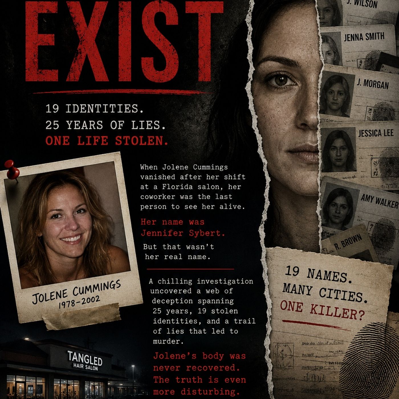 The Woman Who Stole 19 Identities and Left a Body Behind episode artwork