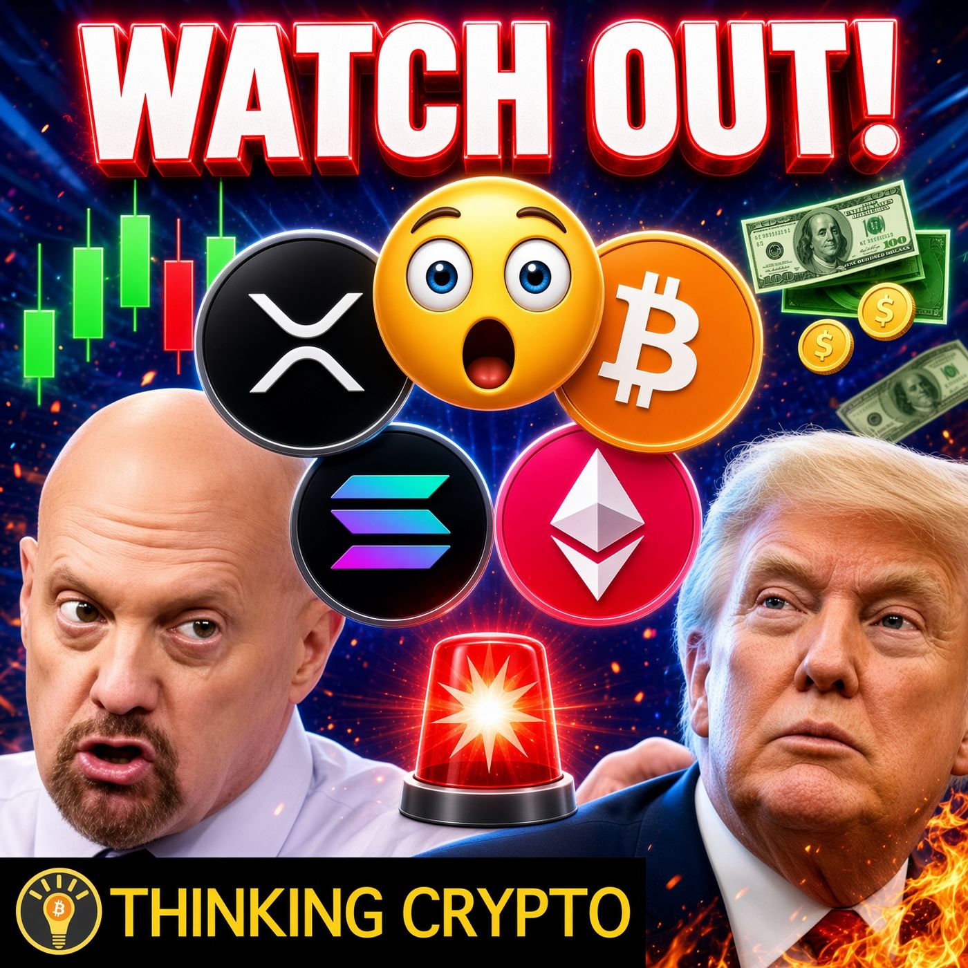 BITCOIN & ALTCOINS COOLDOWN AS JIM CRAMER TURNS BULLISH! REVERSAL SOON? TRUMP TO LAUNCH NEW COIN?