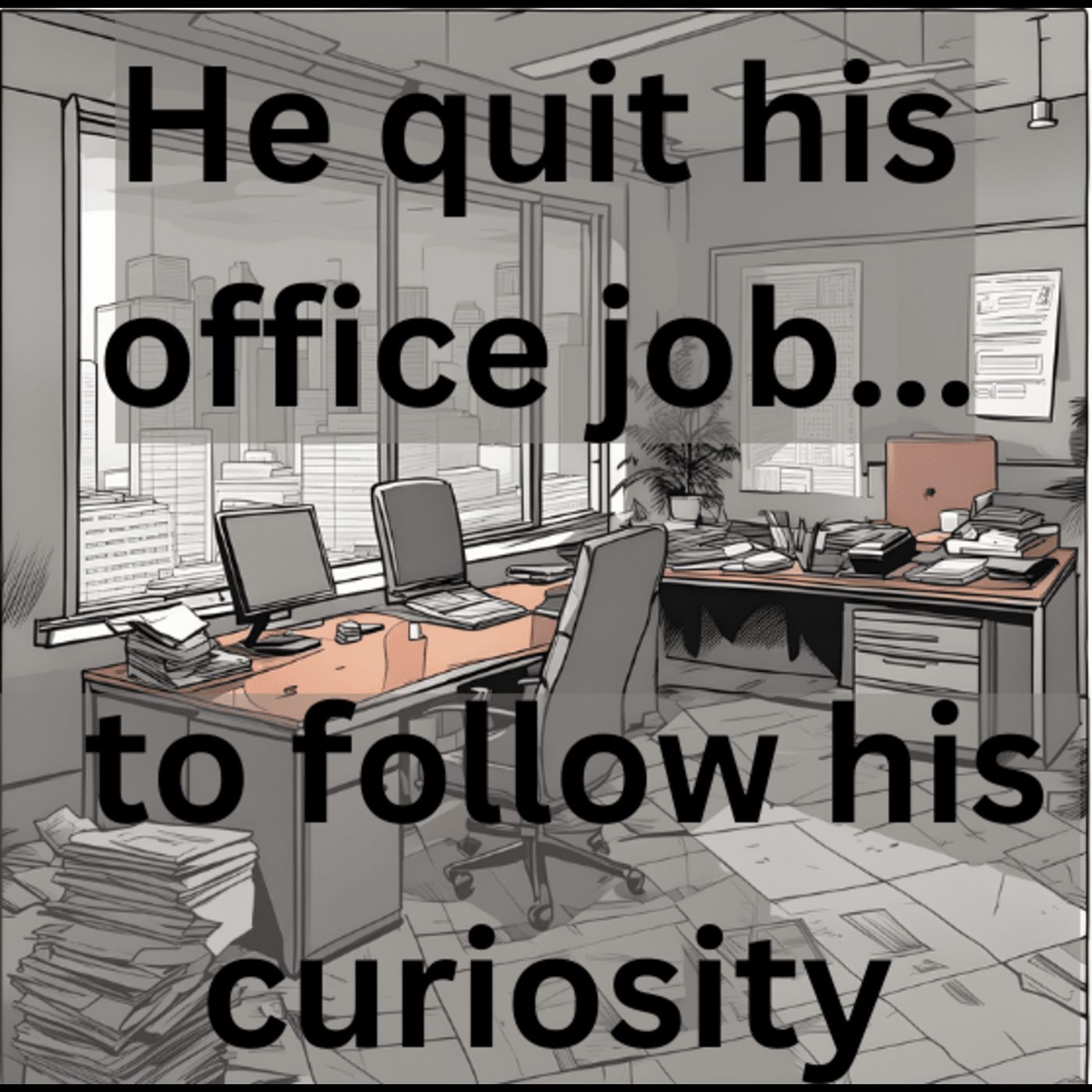 He quit his office job to follow his curiosity