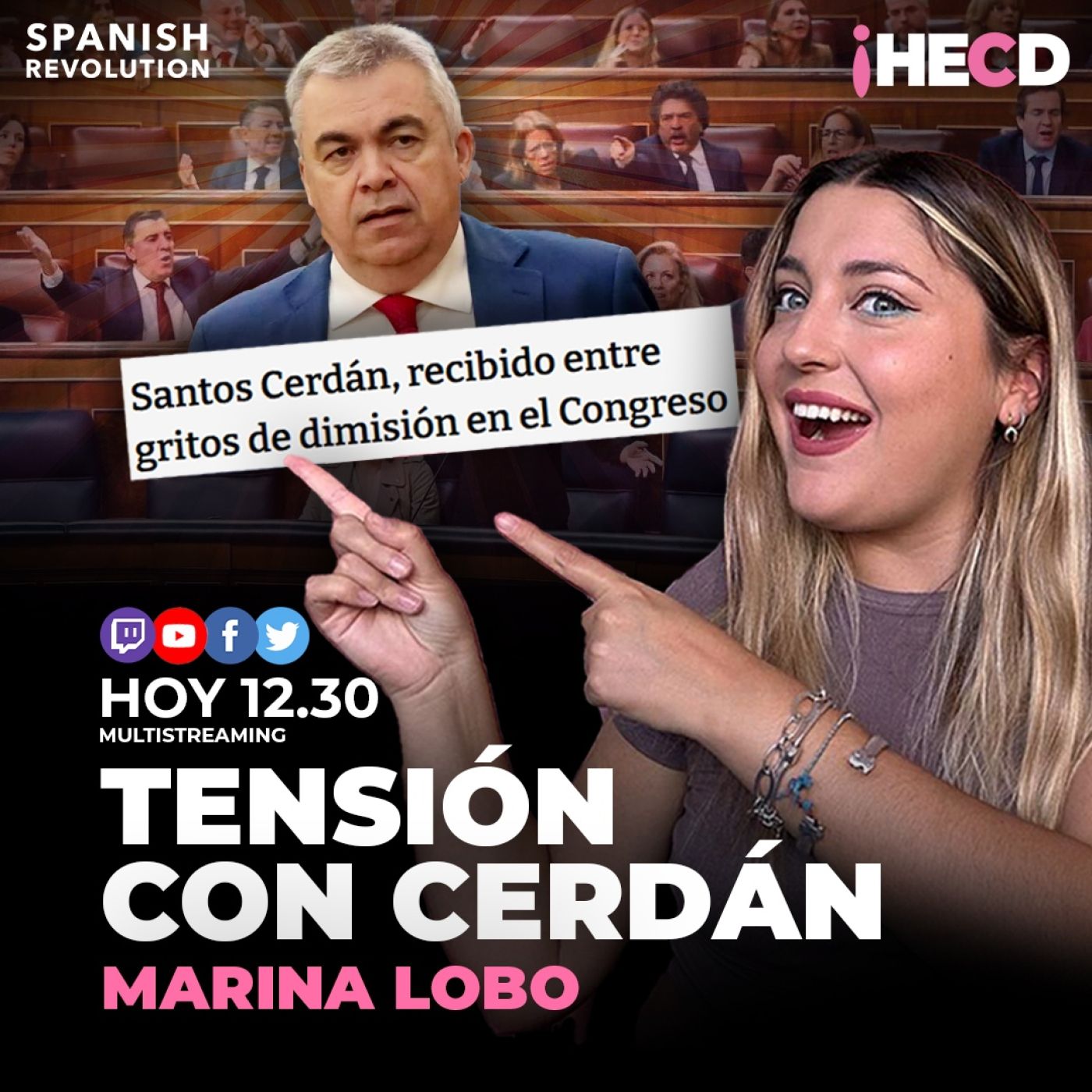 HECD! 562 Marina Lobo - Tensión con Santos Cerdán + ACO denuncia al Sr.Liberal + No al cantón La Paz+ Barbara Rey - Acceso anticipado