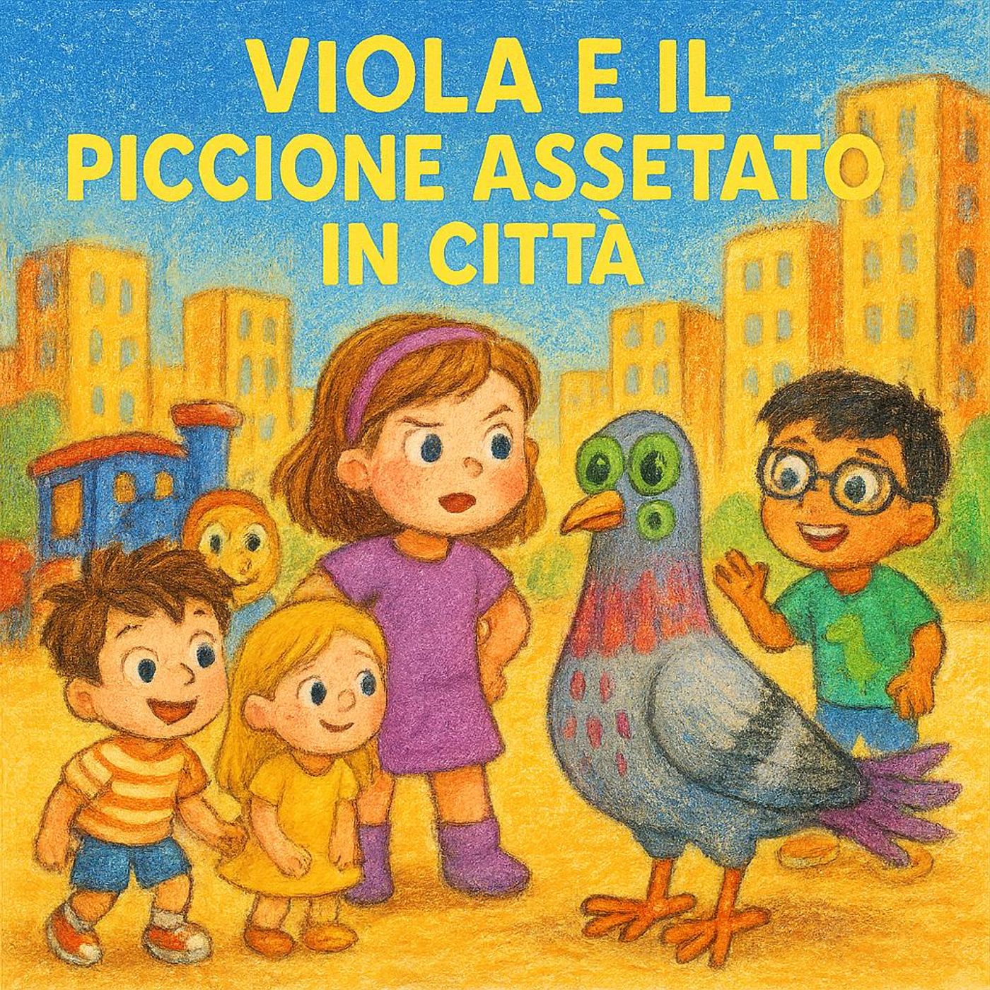 Viola e il Piccione Assetato in Città