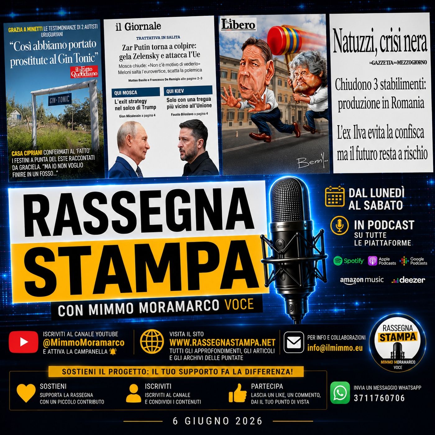 Rassegna stampa del 6 giugno 2026 episode artwork