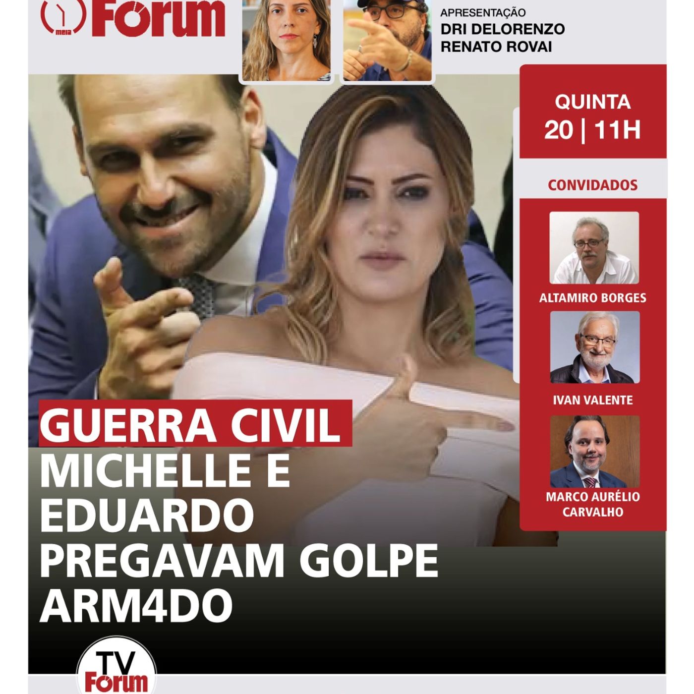 A delação de Mauro Cid | Michelle e Eduardo Bolsonaro previam apoio de CACs no golpe | 20.02.25 episode artwork