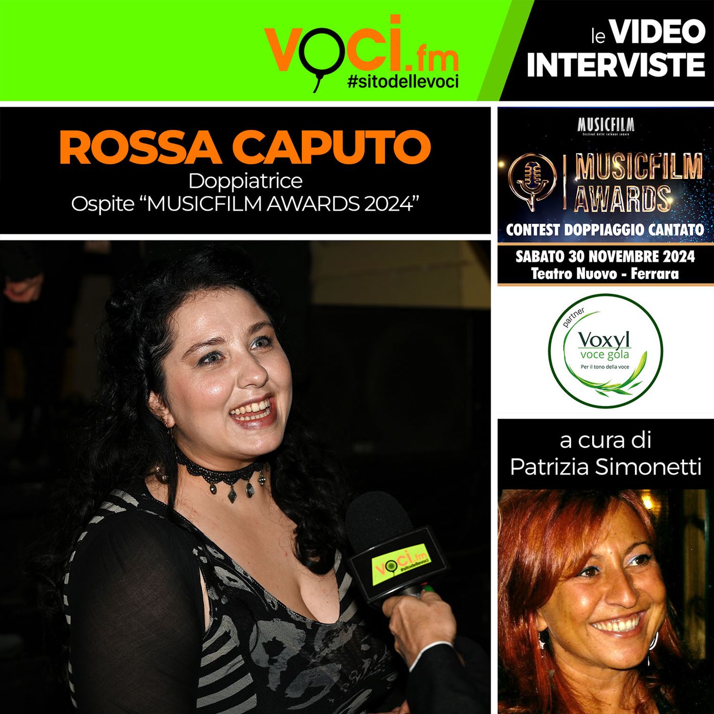 ROSSA CAPUTO su VOCI.fm da "MUSICFILM AWARDS 2024" - clicca play e ascolta l'intervista episode artwork