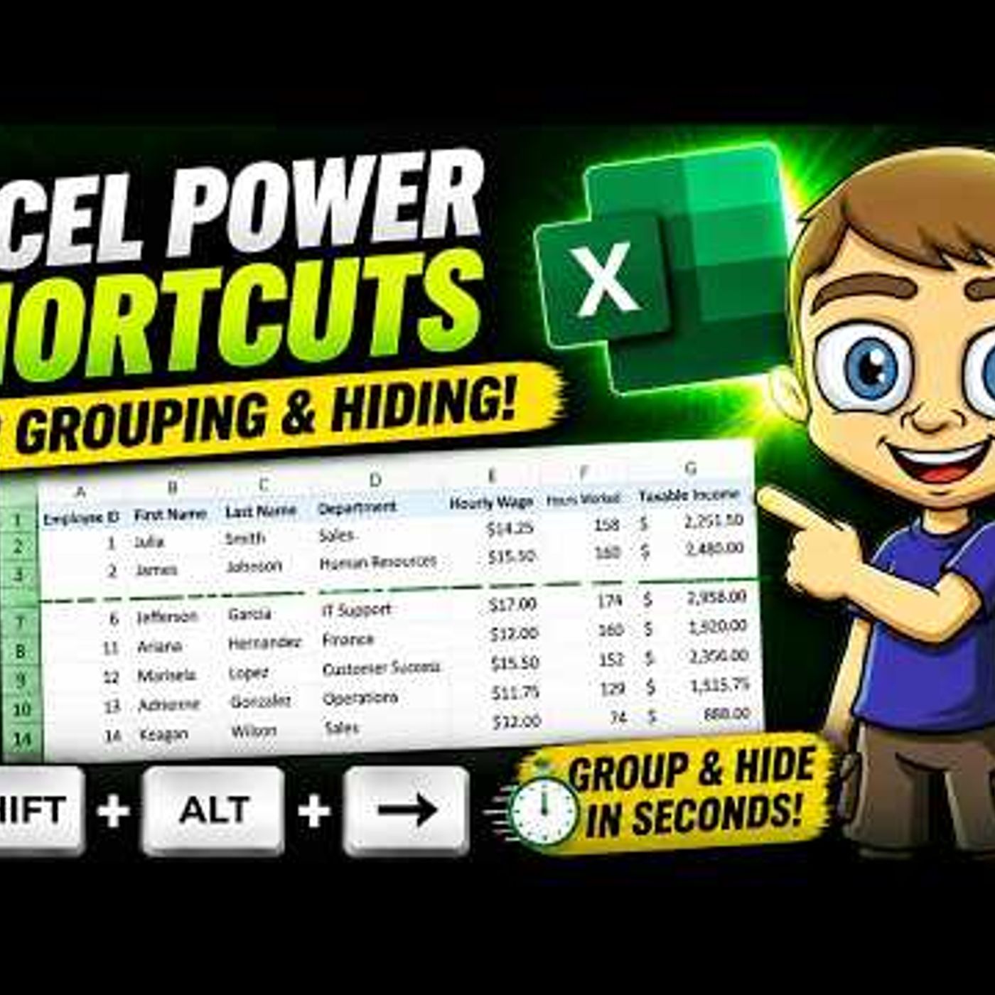 Excel Power Shortcuts for Grouping and Hiding episode artwork