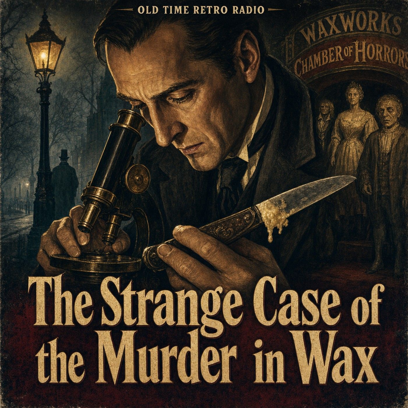 The Adventures of Sherlock Holmes - "The Strange Case of the Murder in Wax" (Old Time Radio, 1946) episode artwork