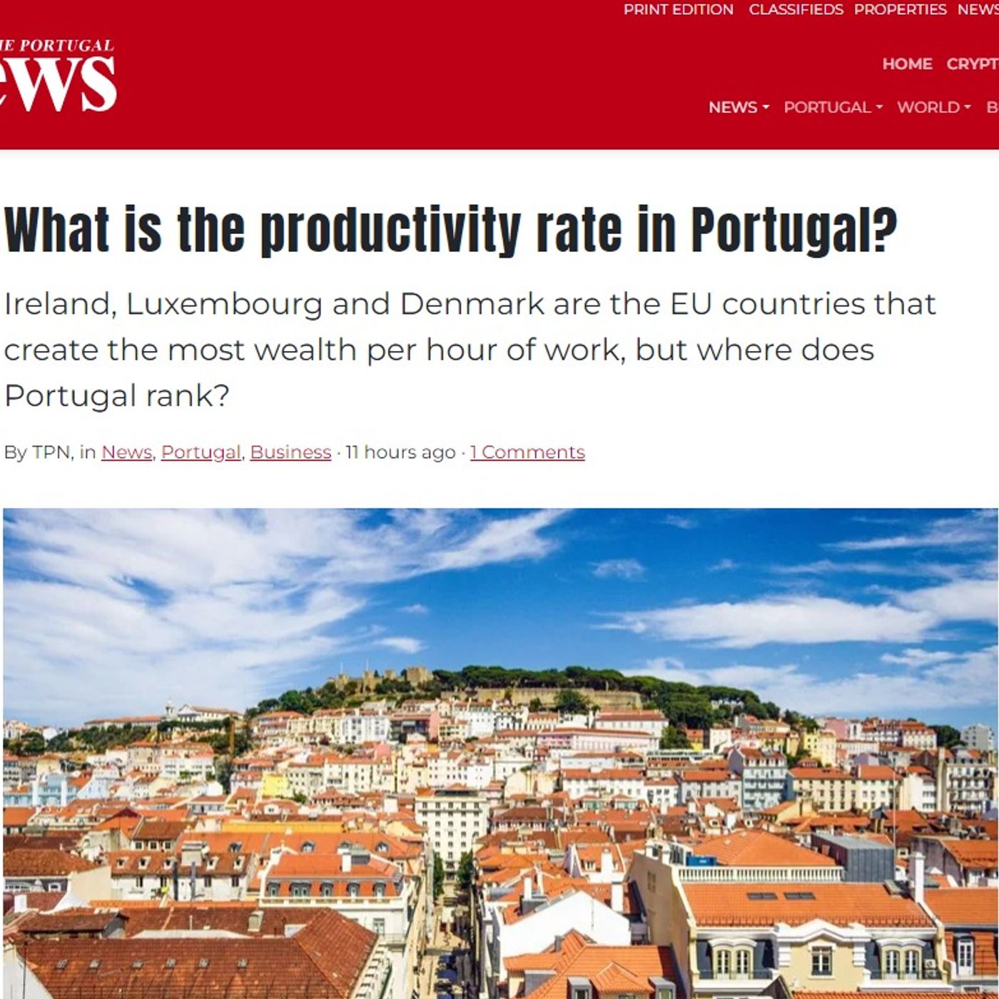 What is the productivity rate in Portugal? (The Portugal News - 20th November, 2023) episode artwork