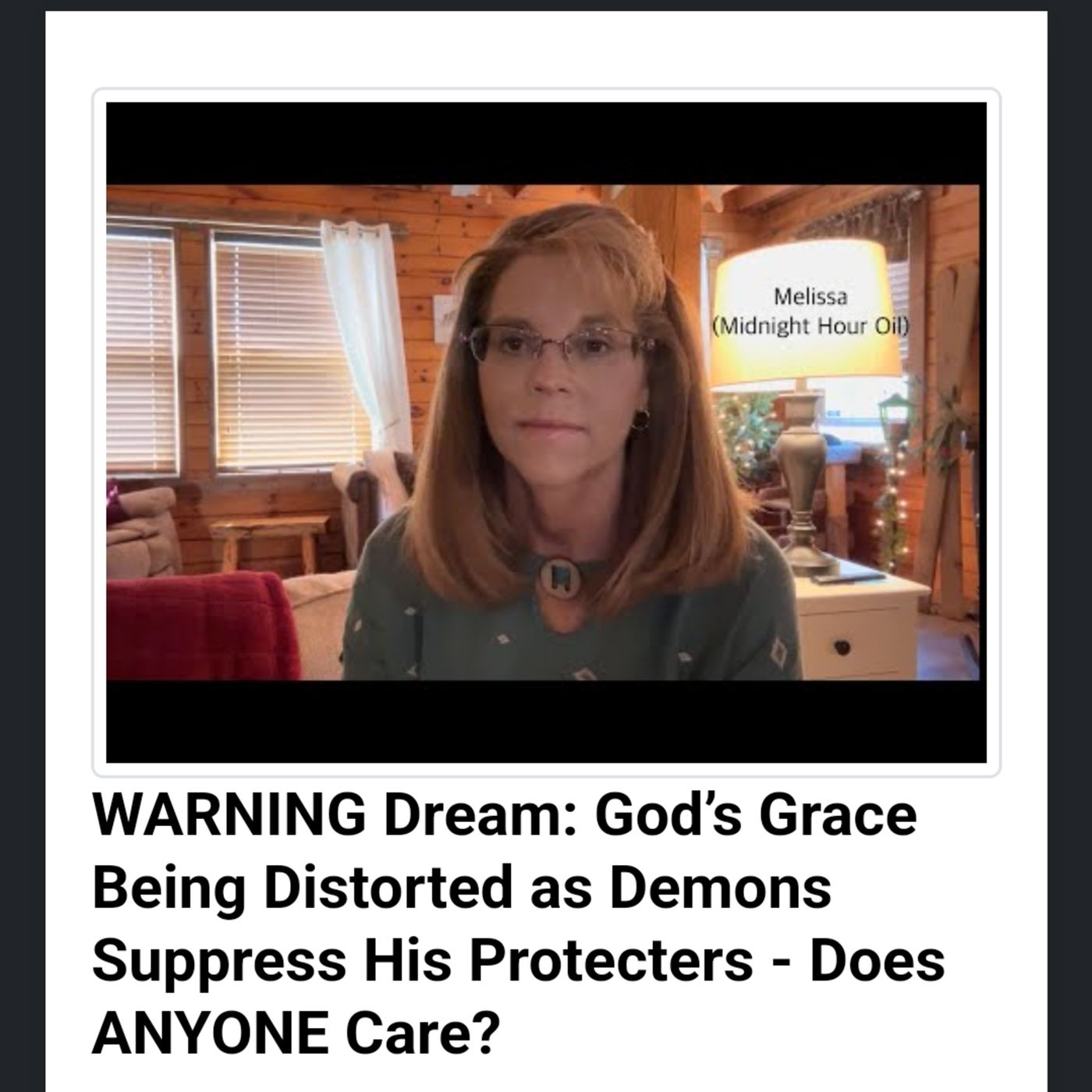 WARNING Dream: God’s Grace Being Distorted as Demons Suppress His Protecters - Does ANYONE Care? episode artwork