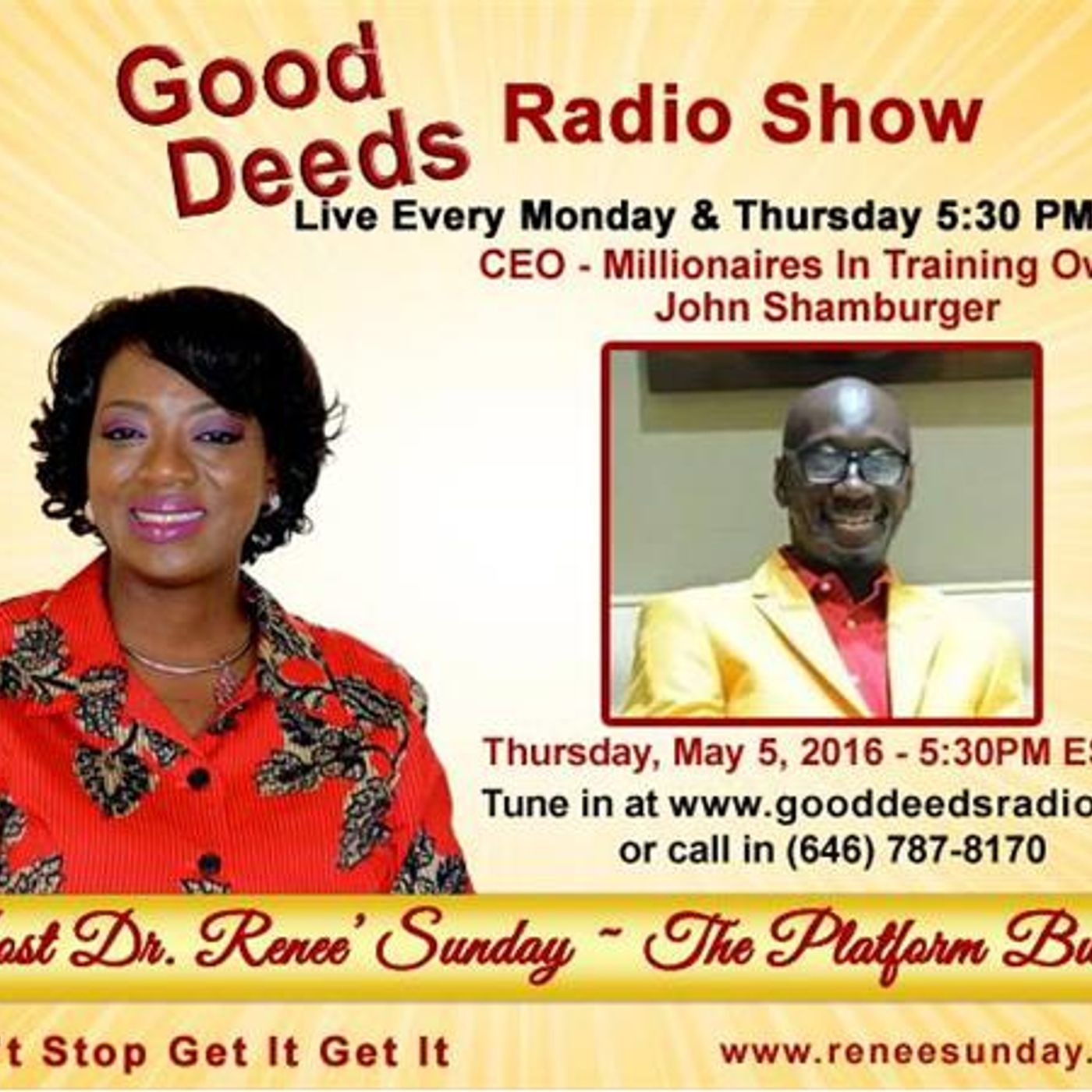 Dr. Renee Sunday\'s show