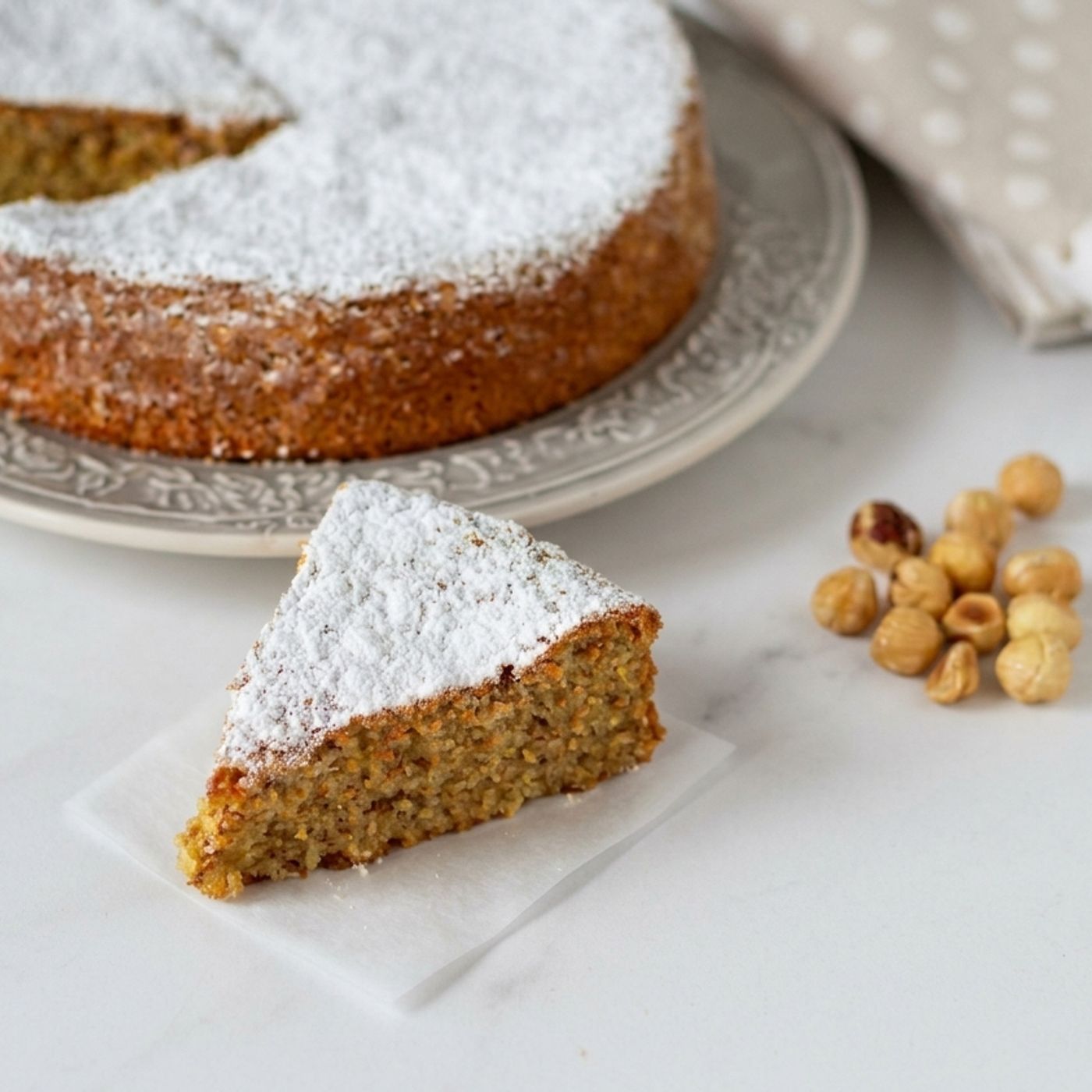 Torta di nocciole senza farina