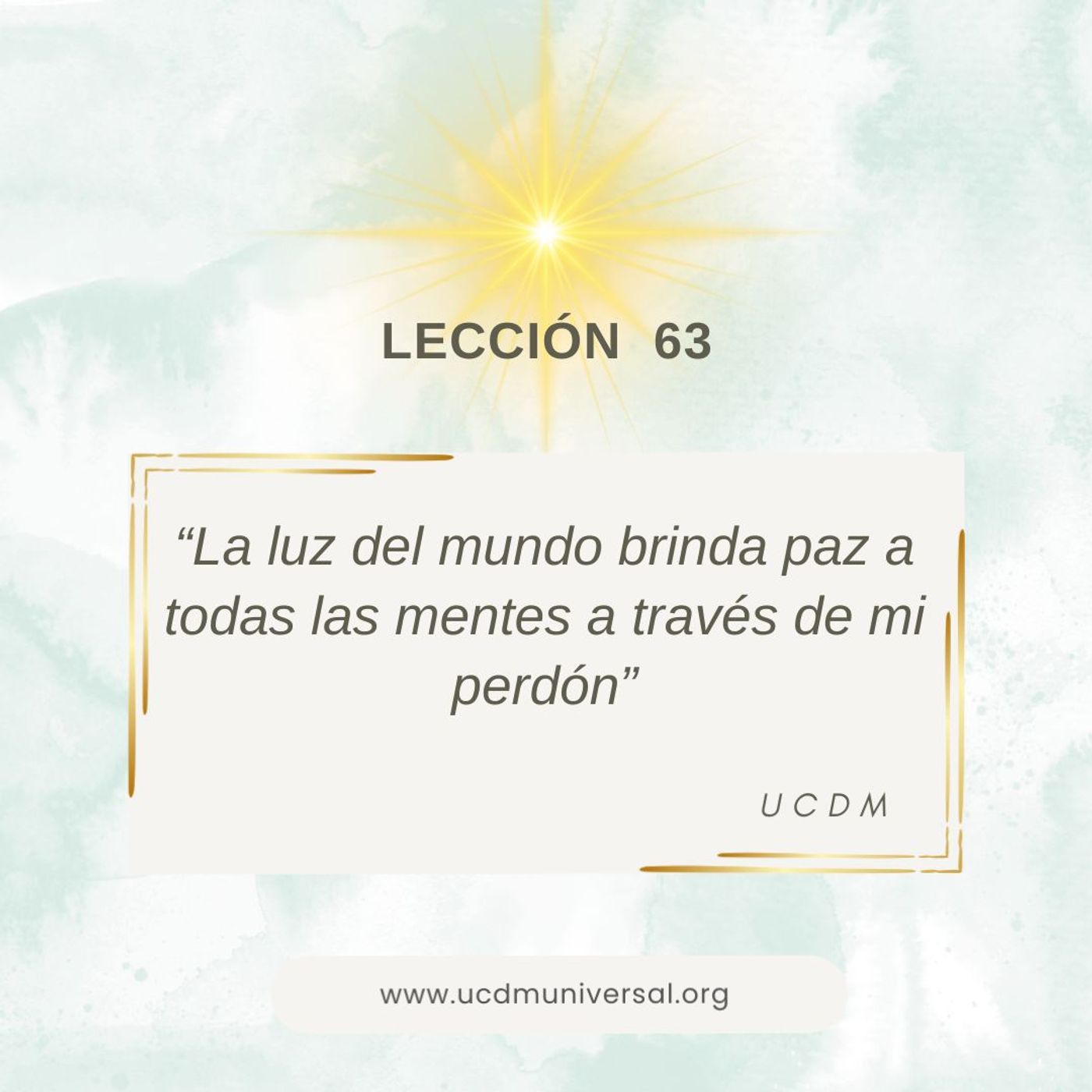 UCDM Universal LECCIÓN DEL DÍA