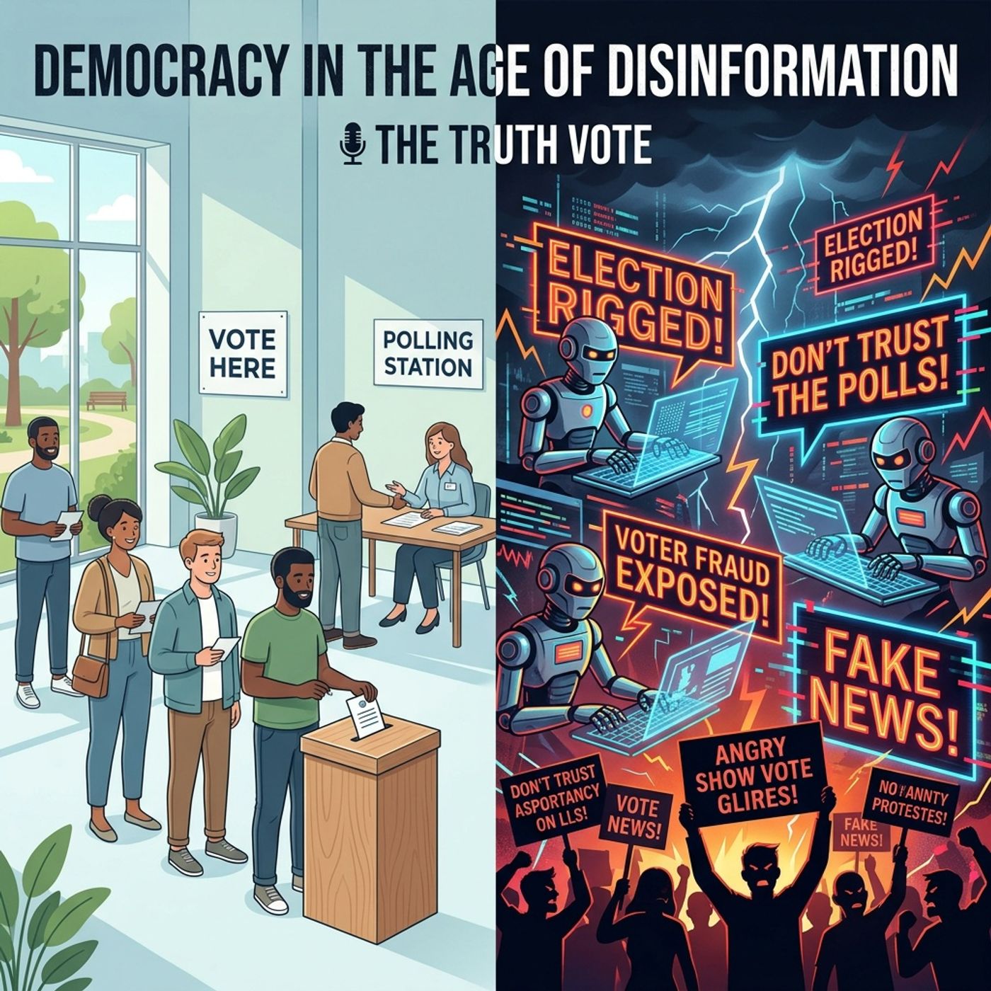 AI Disinformation Floods the Vacuum