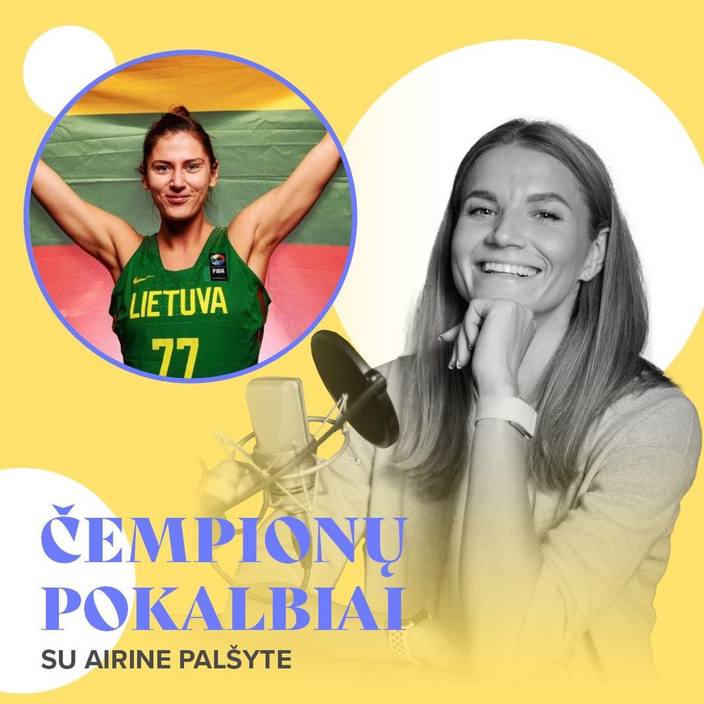 Čempionų pokalbiai su Airine Palšyte. Po gimdymo krepšininkės karjerą tęsusi Labuckienė: išeiti į treniruotes buvo labai labai sunku episode artwork