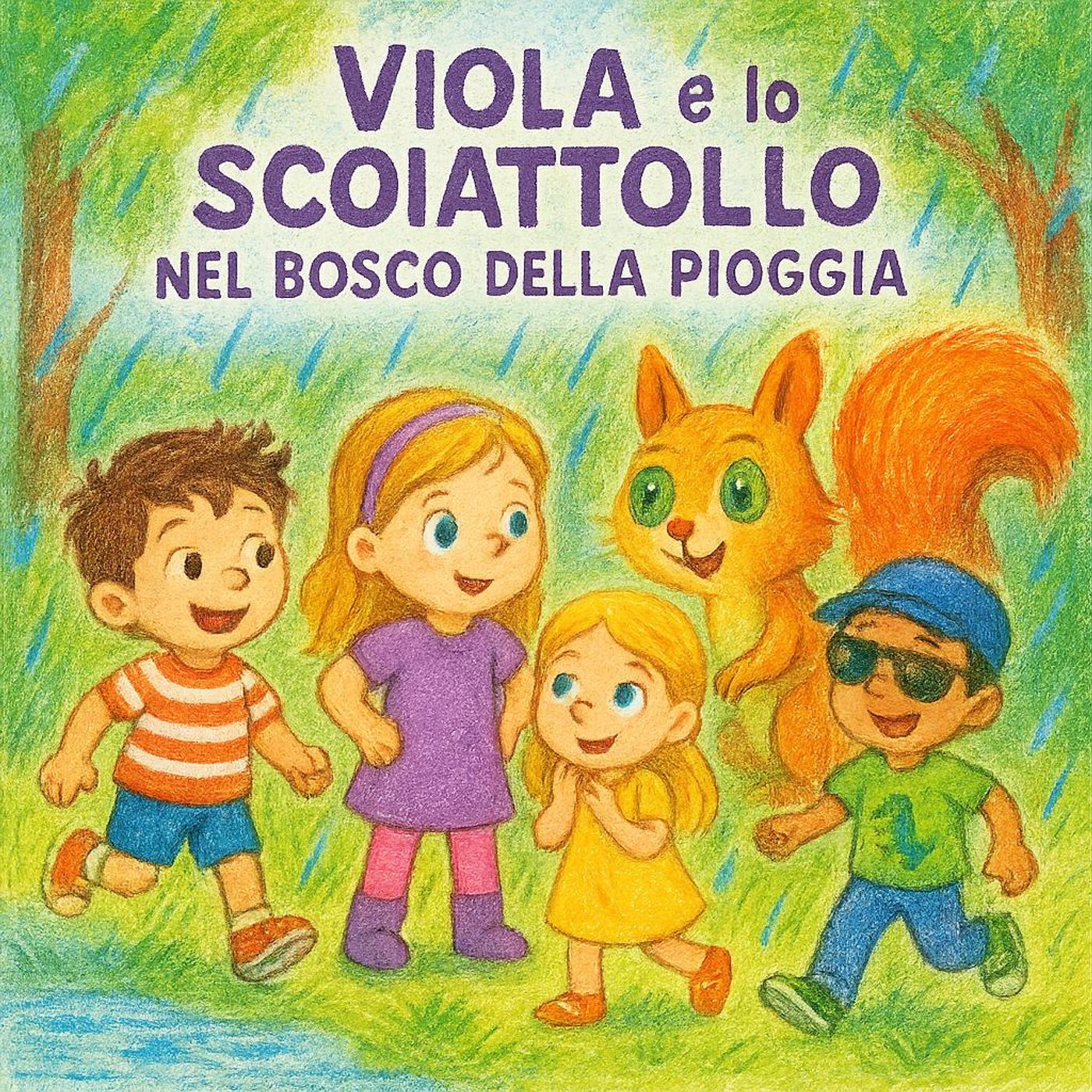 Viola e lo Scoiattolo nel Bosco della Pioggia