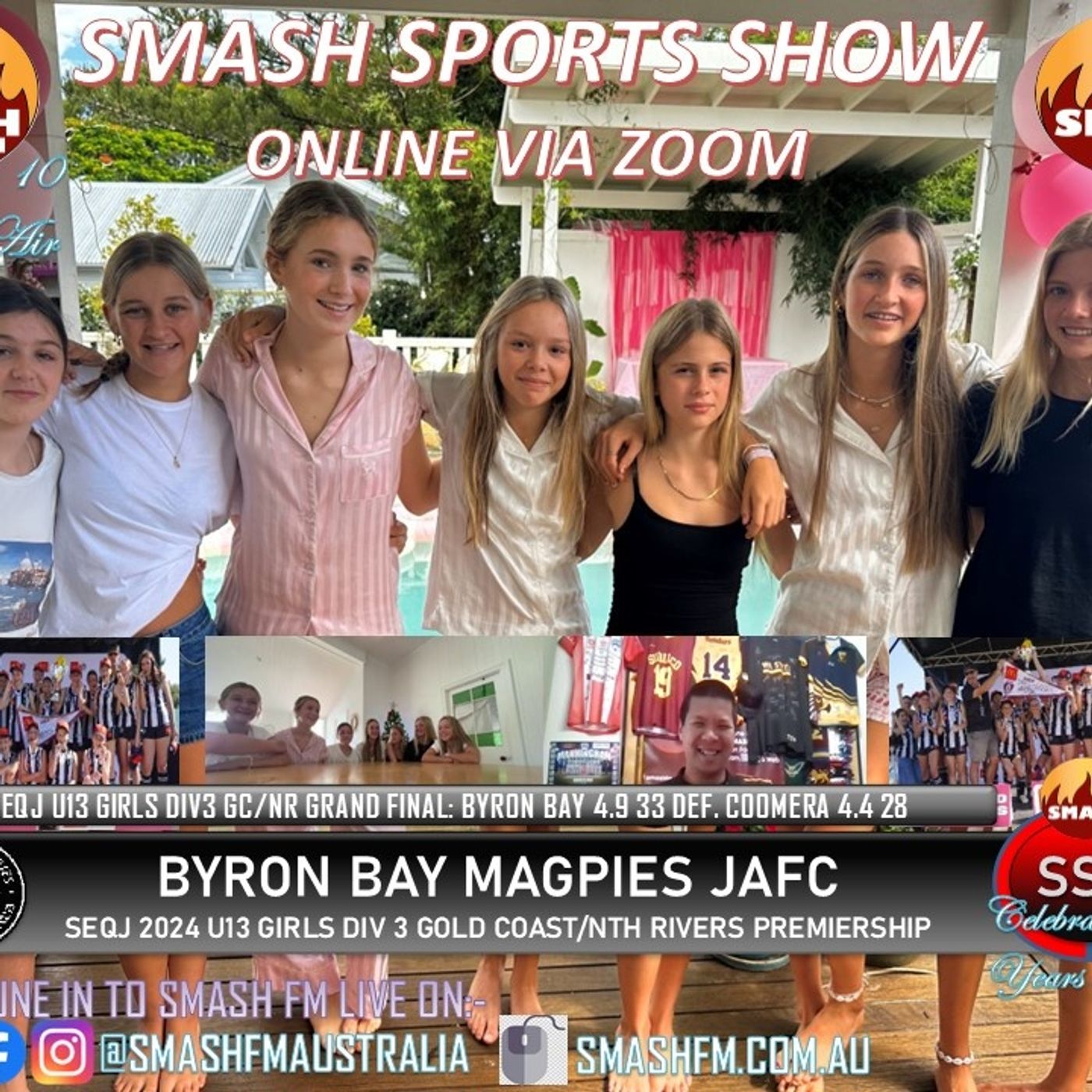 SSS10THYR: Byron Magpies JAFC 2024 SEQ U13 D3 GCNR Girls Premiership Interviews 081224