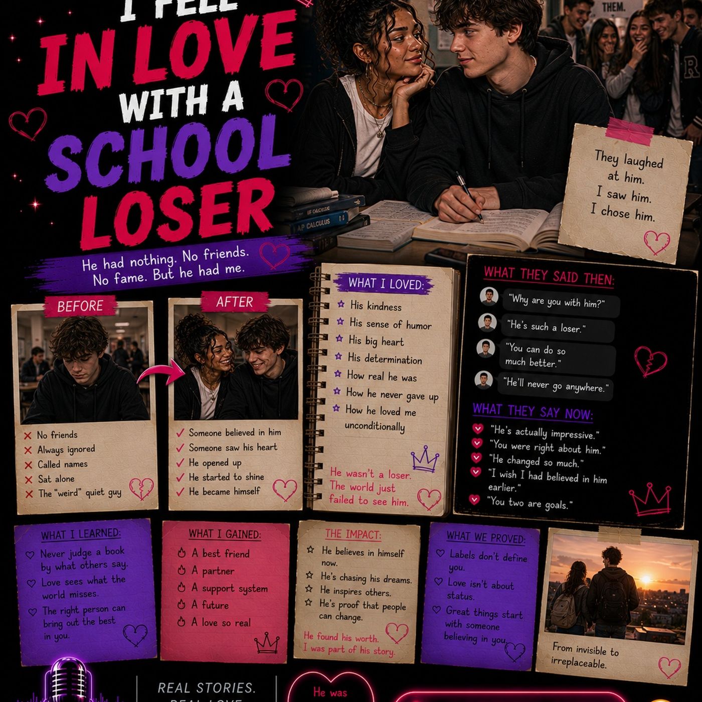 I Fell in Love with a School Loser|Like and subscribe 💕 episode artwork