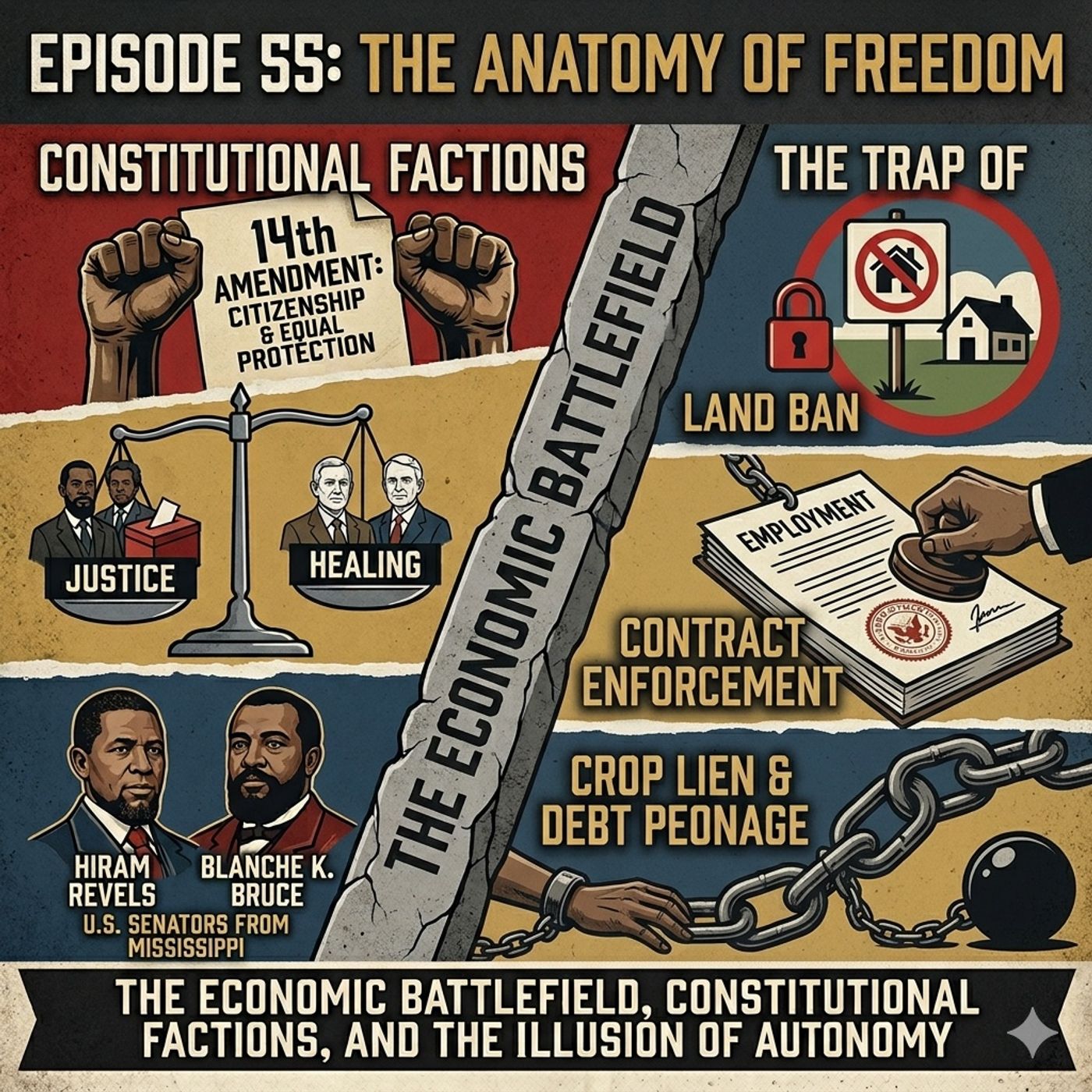 Ep 55-Anatomy Of Freedom: Radical reconstruction and The Black Codes episode artwork