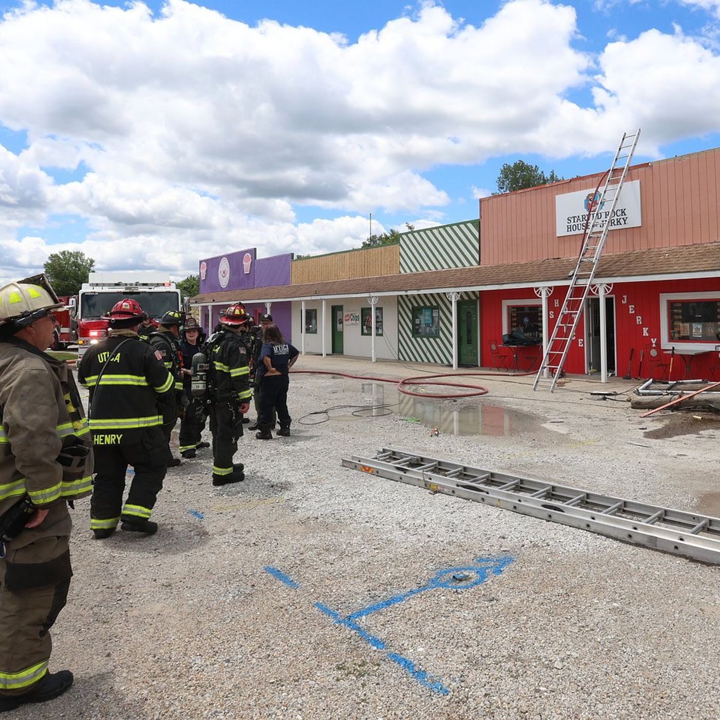 Fire companies battle blaze at Utica strip mall episode artwork