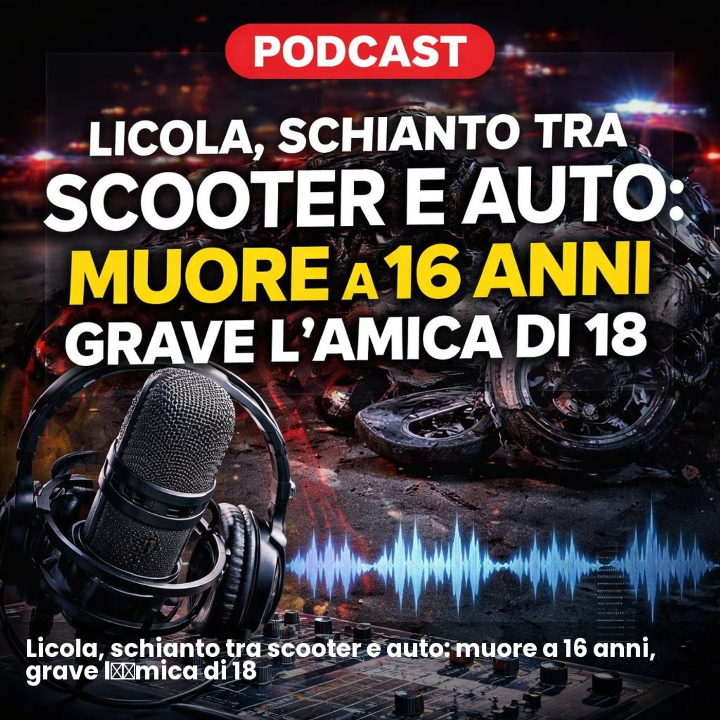 Licola, schianto tra scooter e auto: muore a 16 anni, grave l’amica di 18 episode artwork