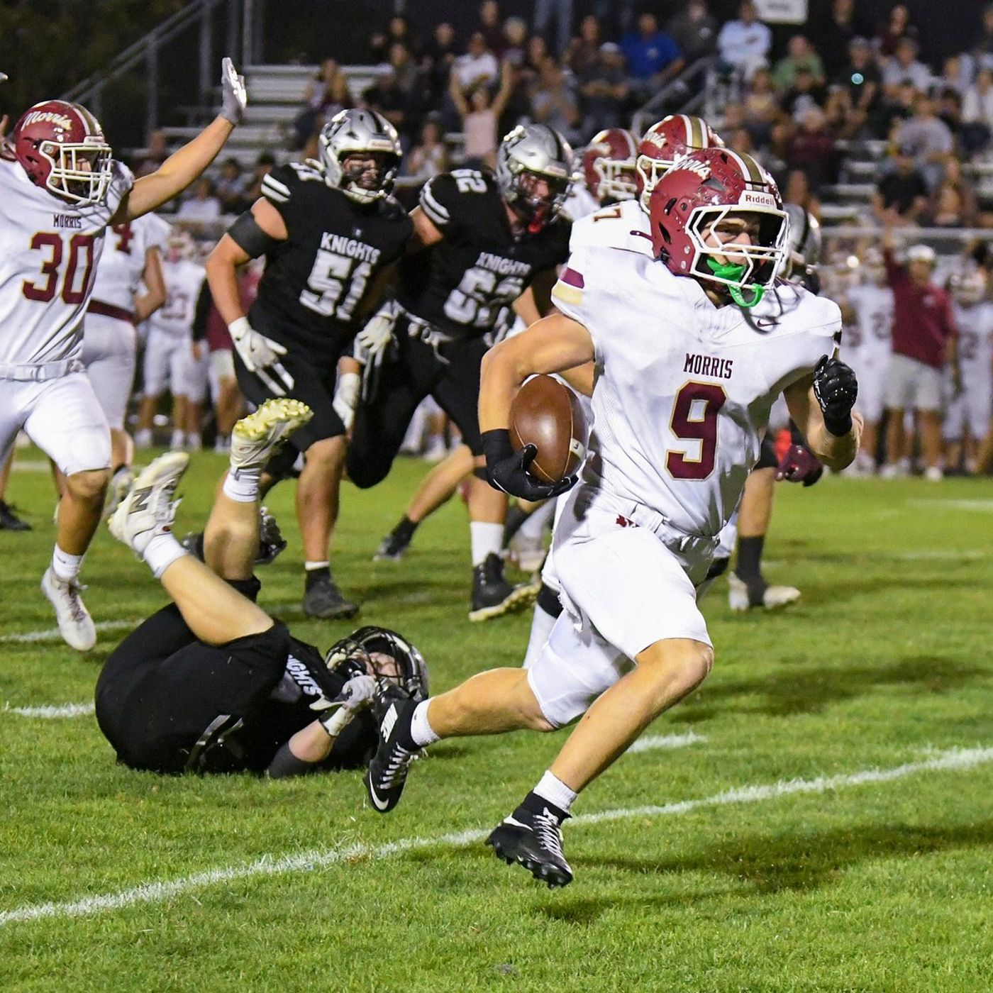 Morris rides fast start to win at Kaneland in matchup of unbeatens