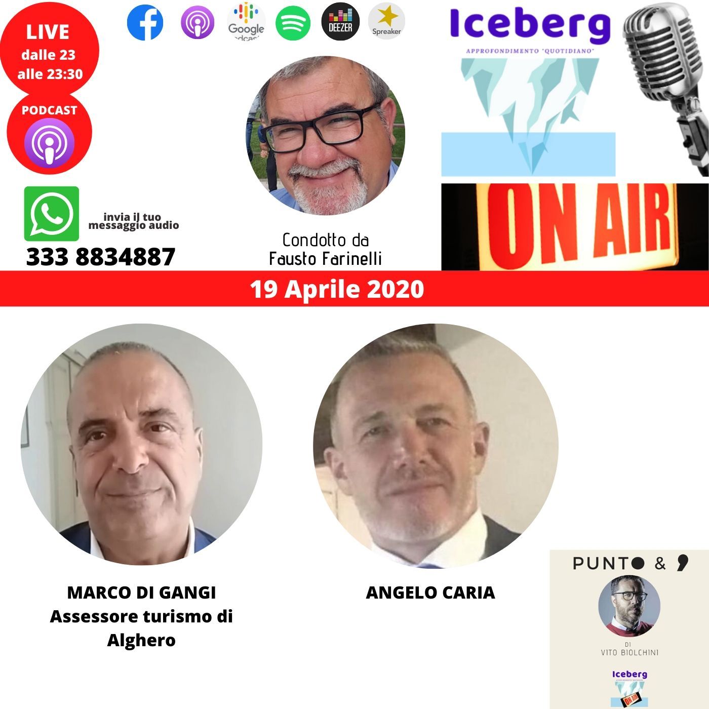 puntata_del_19_aprile_2020 ospiti Marco Di Ganci e Angelo Caria
