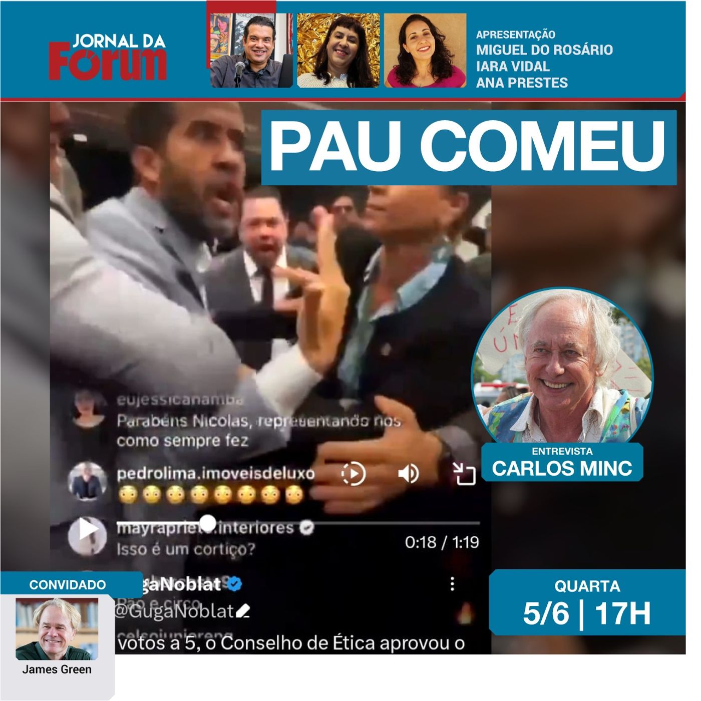 Janones vence processo no Conselho de Ética | Sessão tem briga com Nikolas Ferreira e Pablo Marçal episode artwork