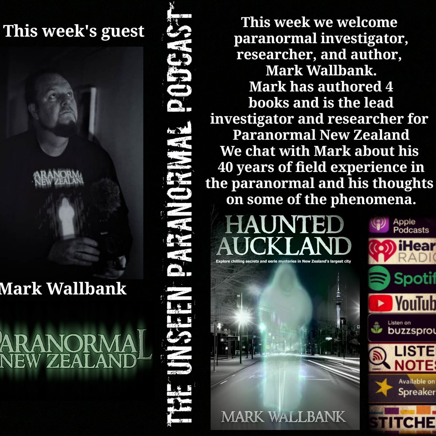 Cryptids and Ghost of New Zealand with Mark Wallbank - podcast episode cover