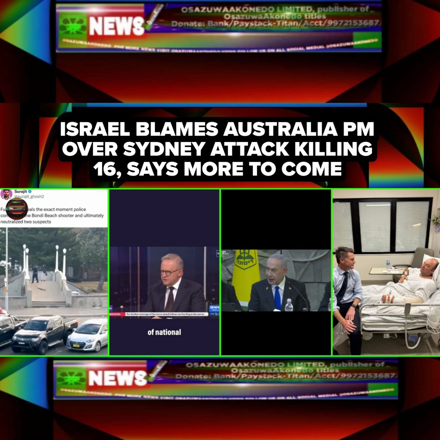Israel Blames Australia PM Over Sydney Attack Killing 16, Says More To Come episode artwork