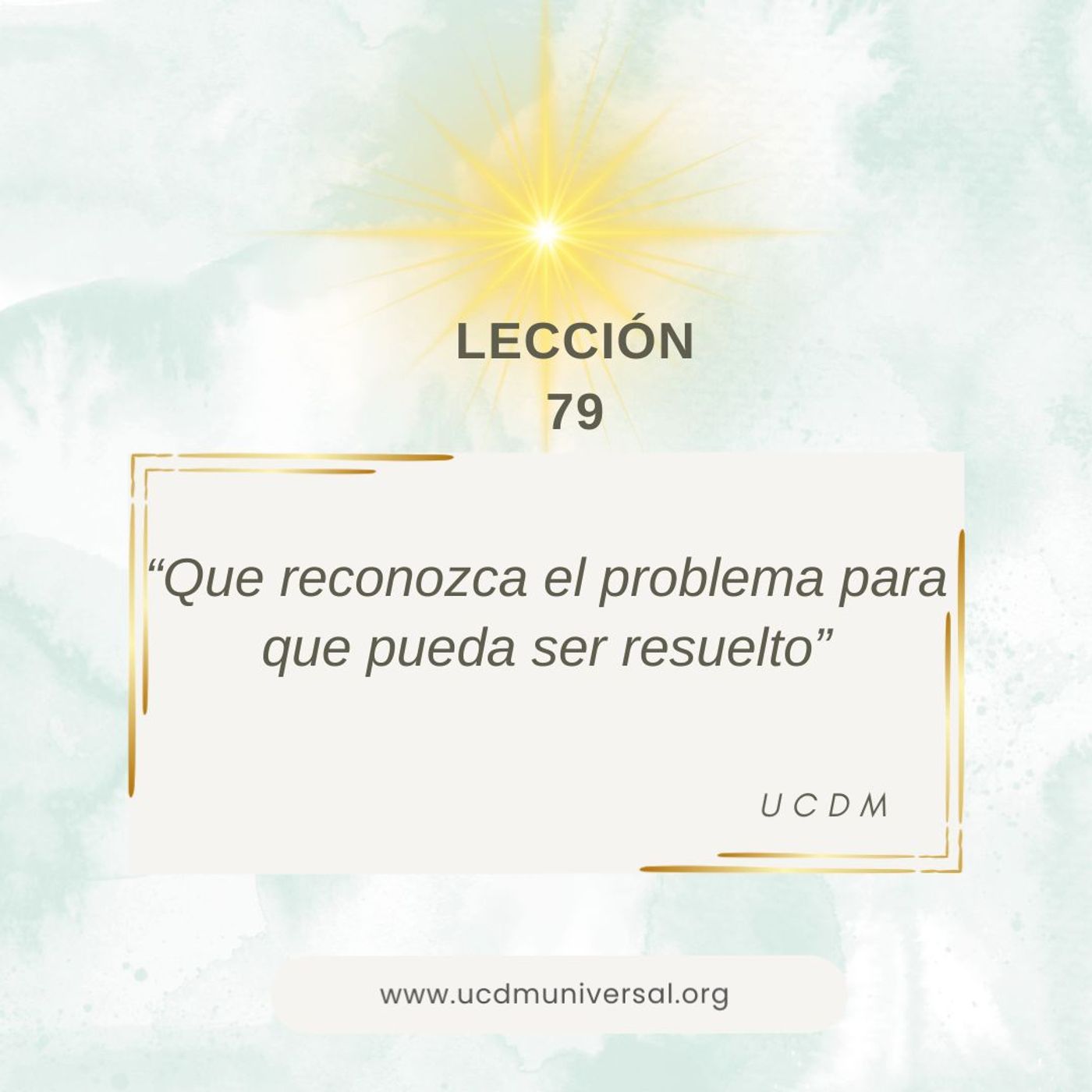 UCDM Universal LECCIÓN DEL DÍA