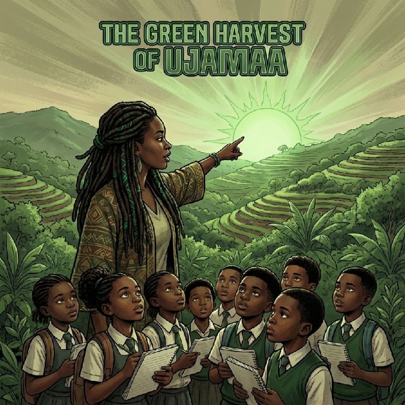 The Green Harvest of Ujamaa — Tha Daily Spark cover