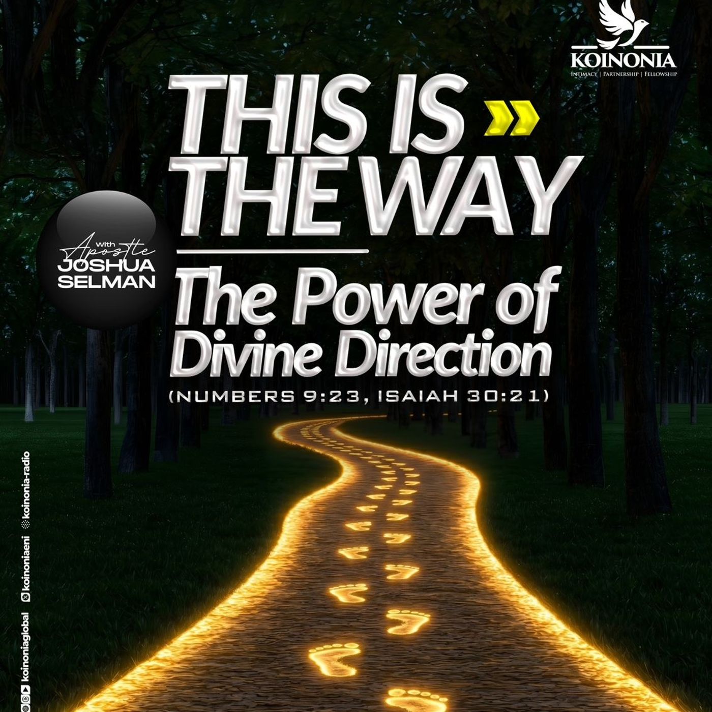 THIS IS THE WAY (THE POWER OF DIVINE DIRECTION) WITH APOSTLE JOSHUA SELMAN episode artwork