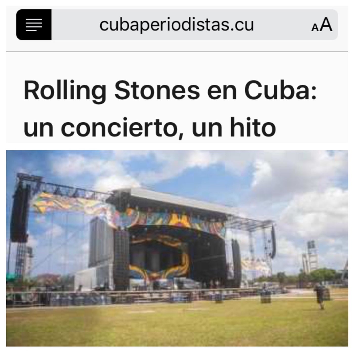 Viernes Santo: @RollingStones en La Habana