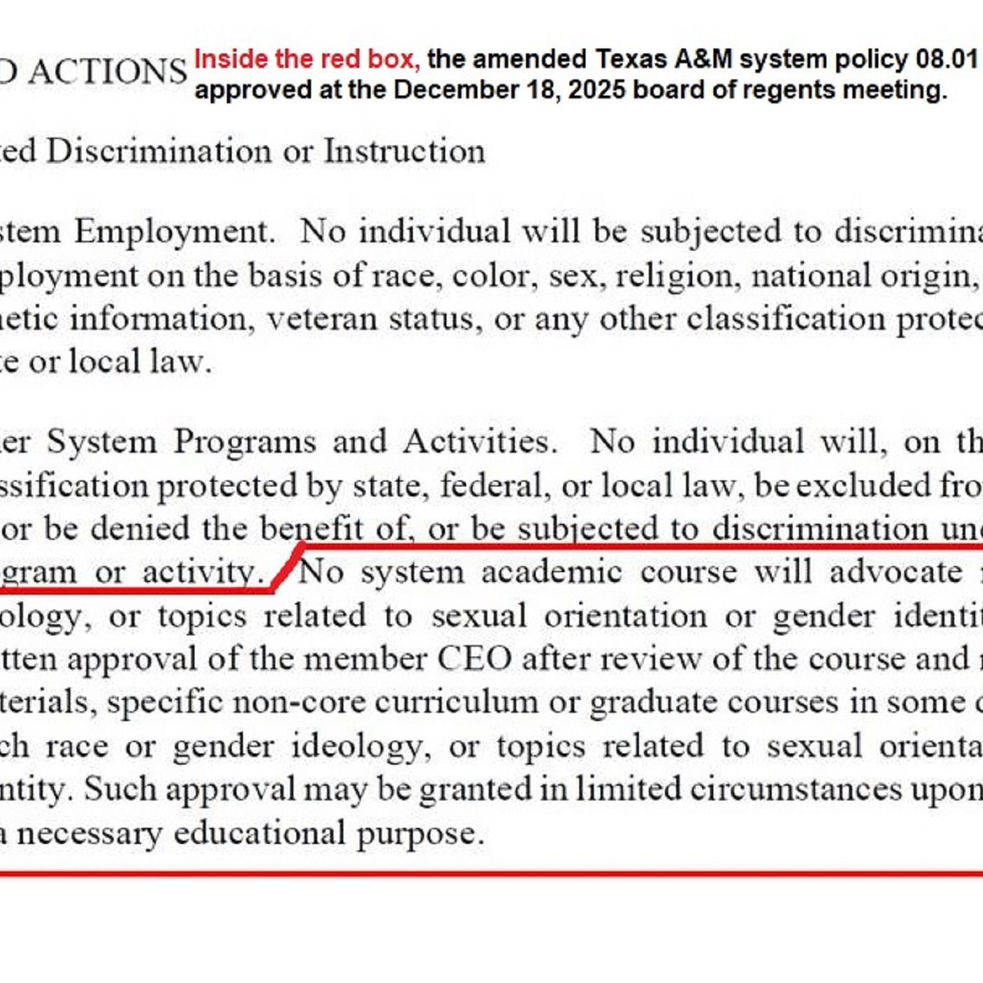 At least one Texas A&M educator is affected by a new board of regents teaching ban episode artwork