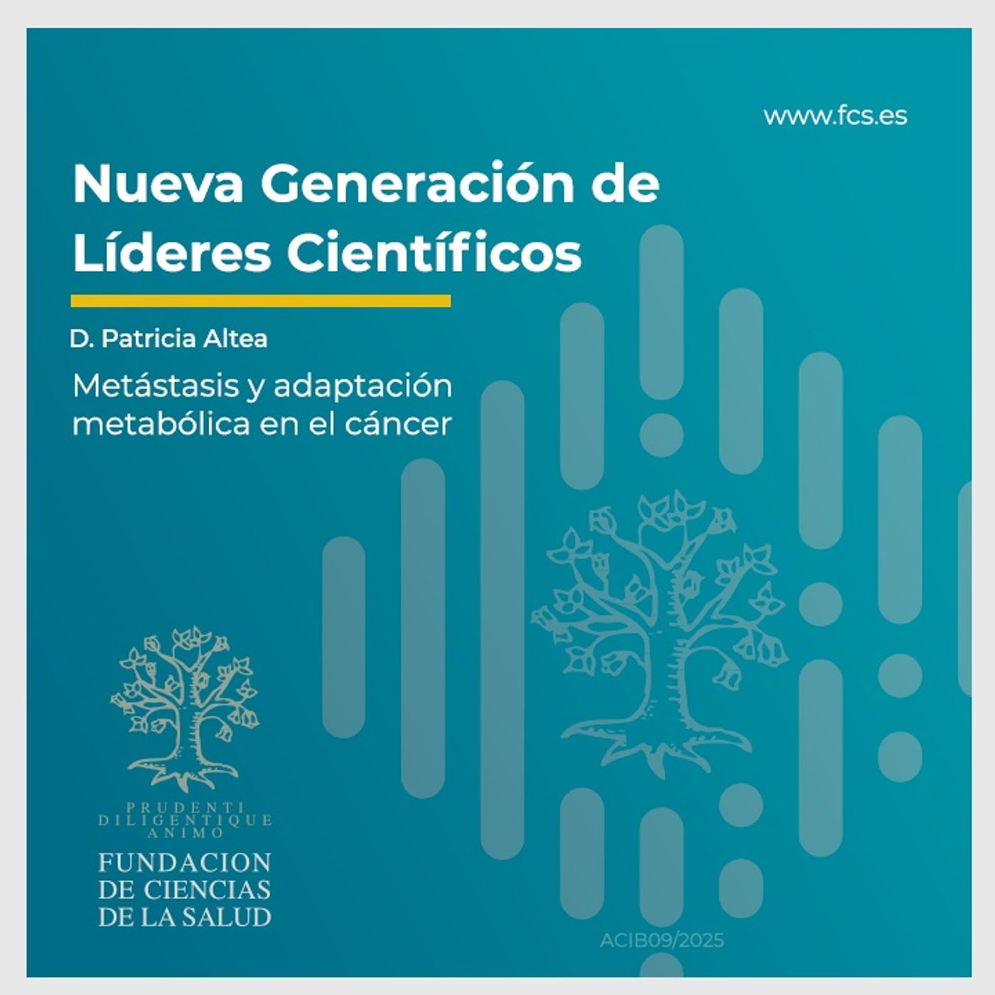 Sesión XIV. «Metástasis y adaptación metabólica en el cáncer», con Patricia Altea Sesión XIV. «Metástasis y adaptación metabólica en el cáncer», con Patricia Altea