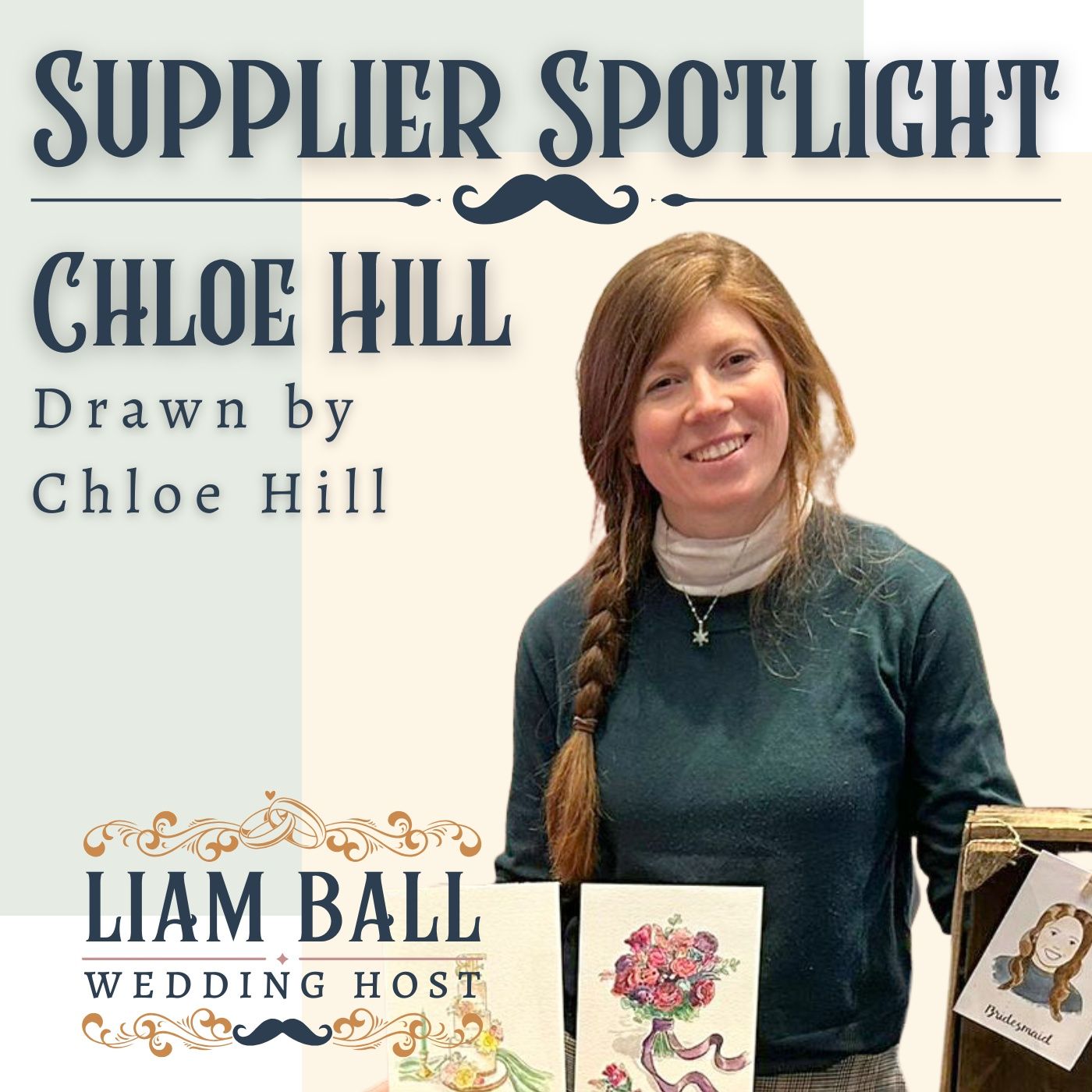 Episode 23: The Live Illustrator Who Turns Your Guests Into Keepsakes | Drawn by Chloe Hill episode artwork