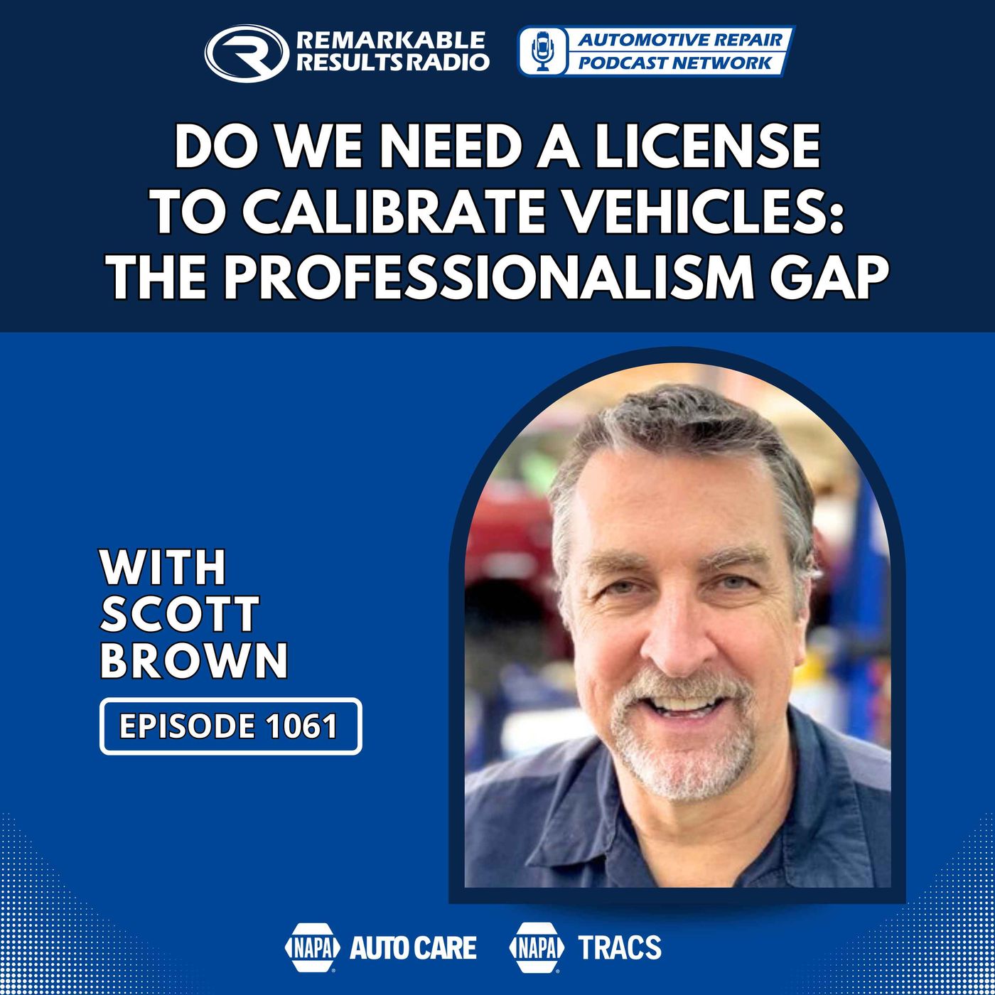 Do We Need A License To Calibrate Vehicles: The Professionalism Gap [RR 1061]